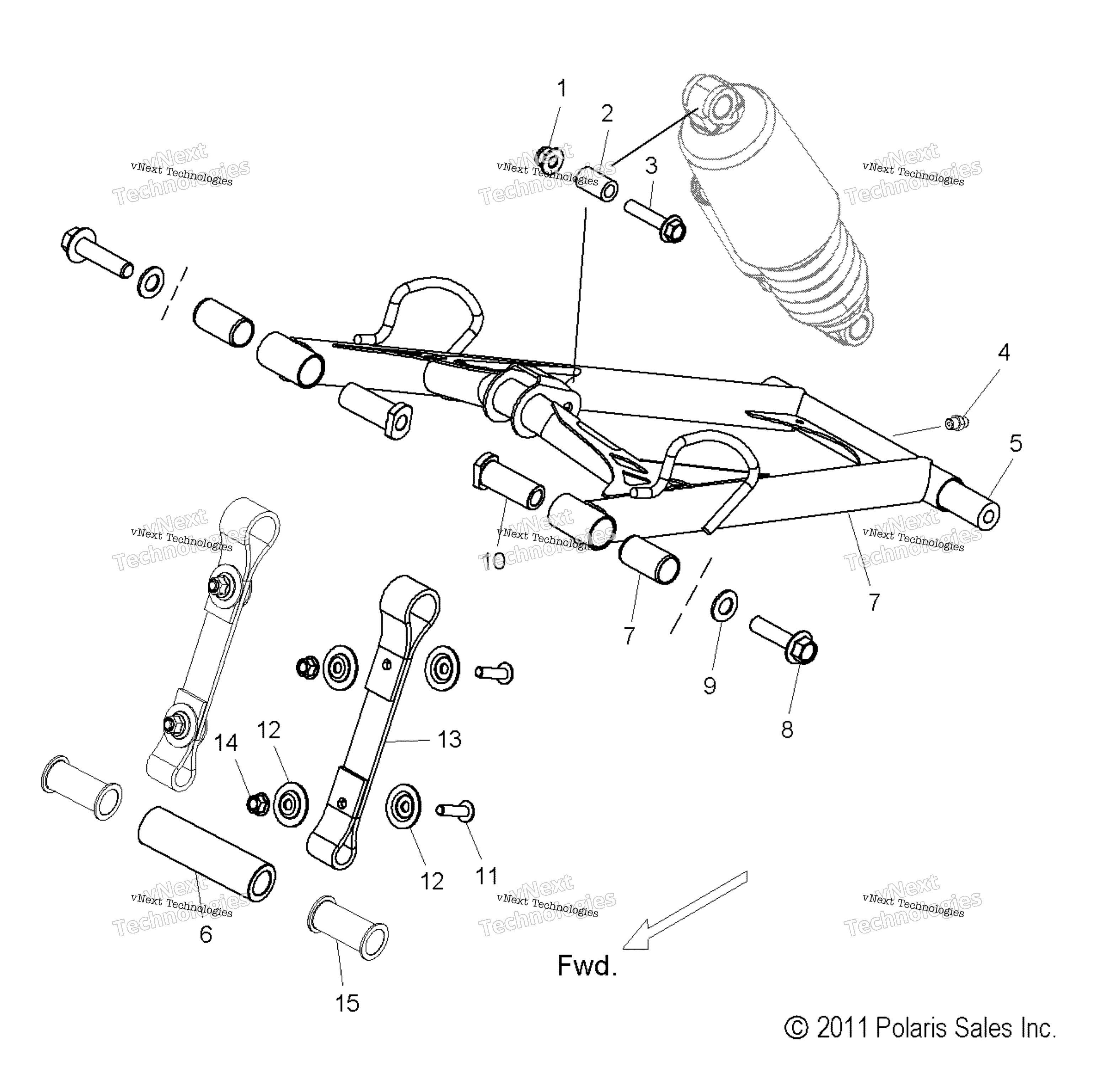 Suspension, Torque Arm, передний All Options