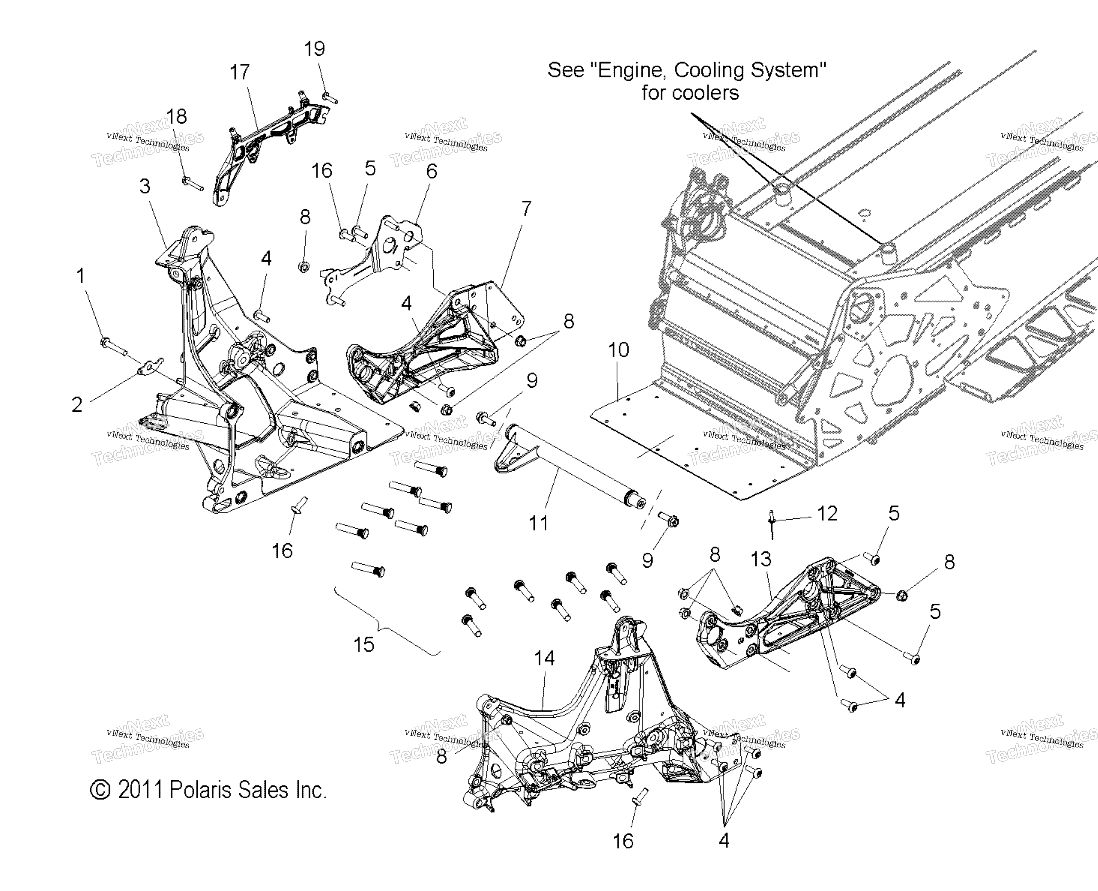 Chassis, Bulkhead Asm. All опции