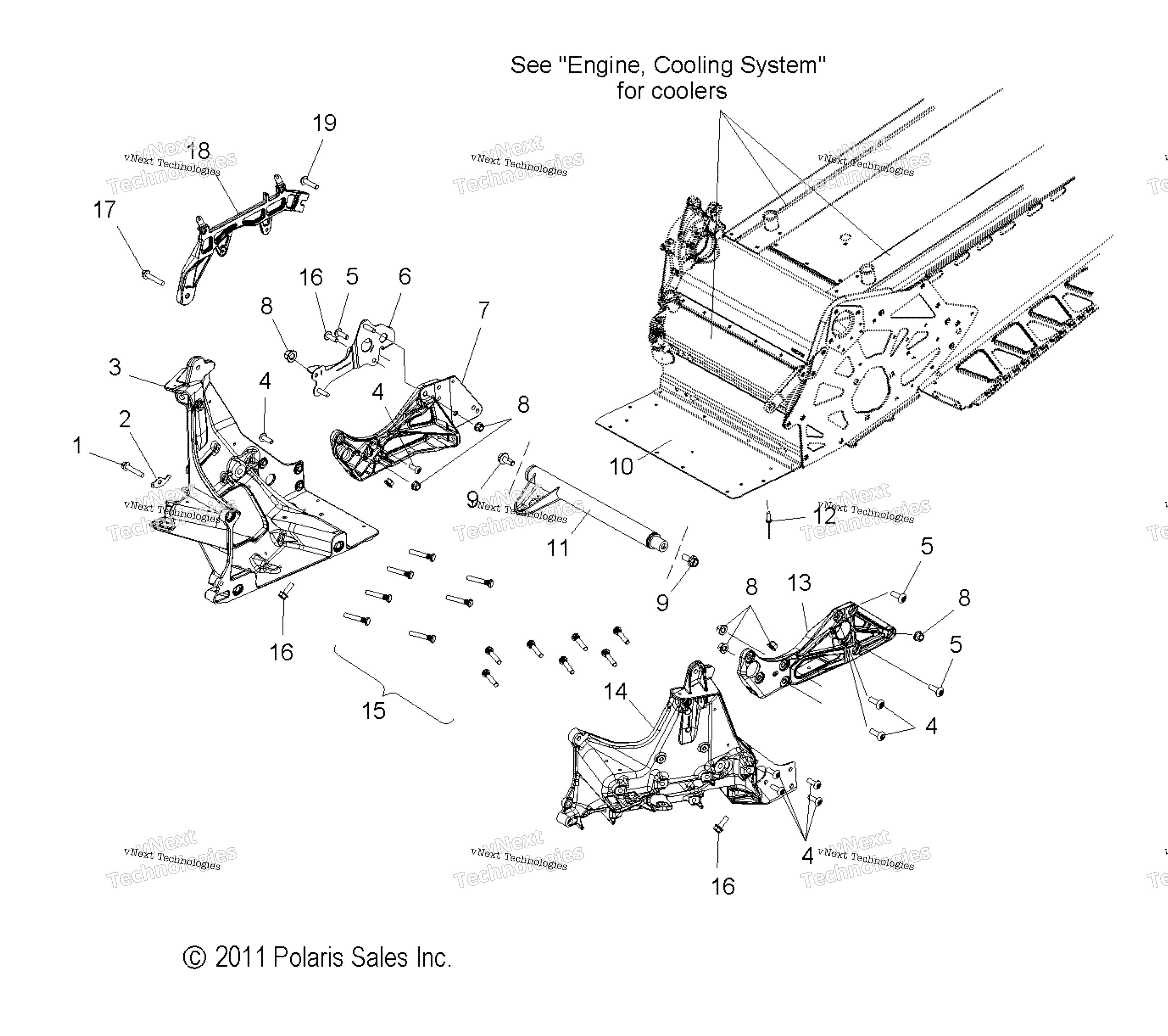 Chassis, Bulkhead Asm. All опции