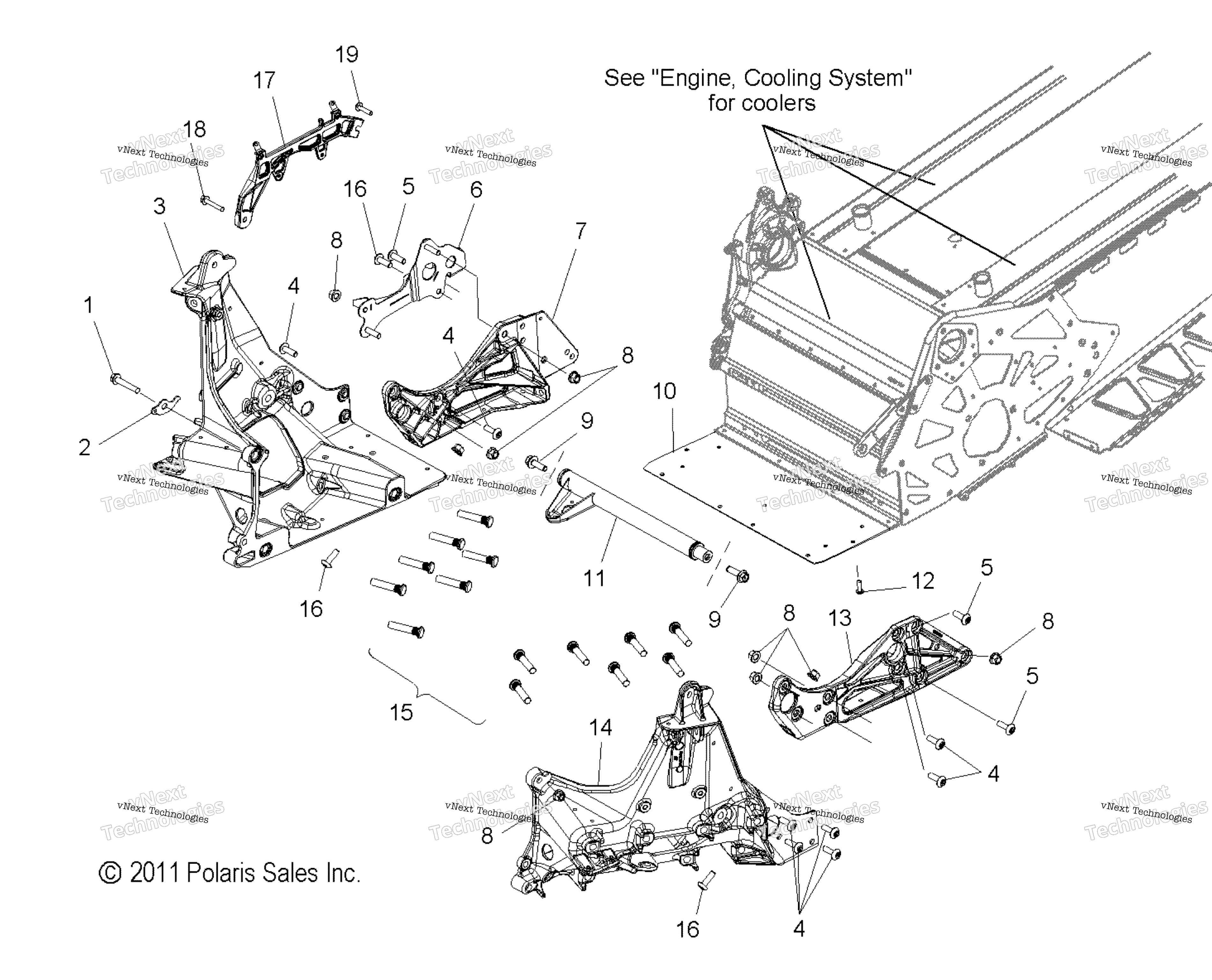 Chassis, Bulkhead Asm. All опции