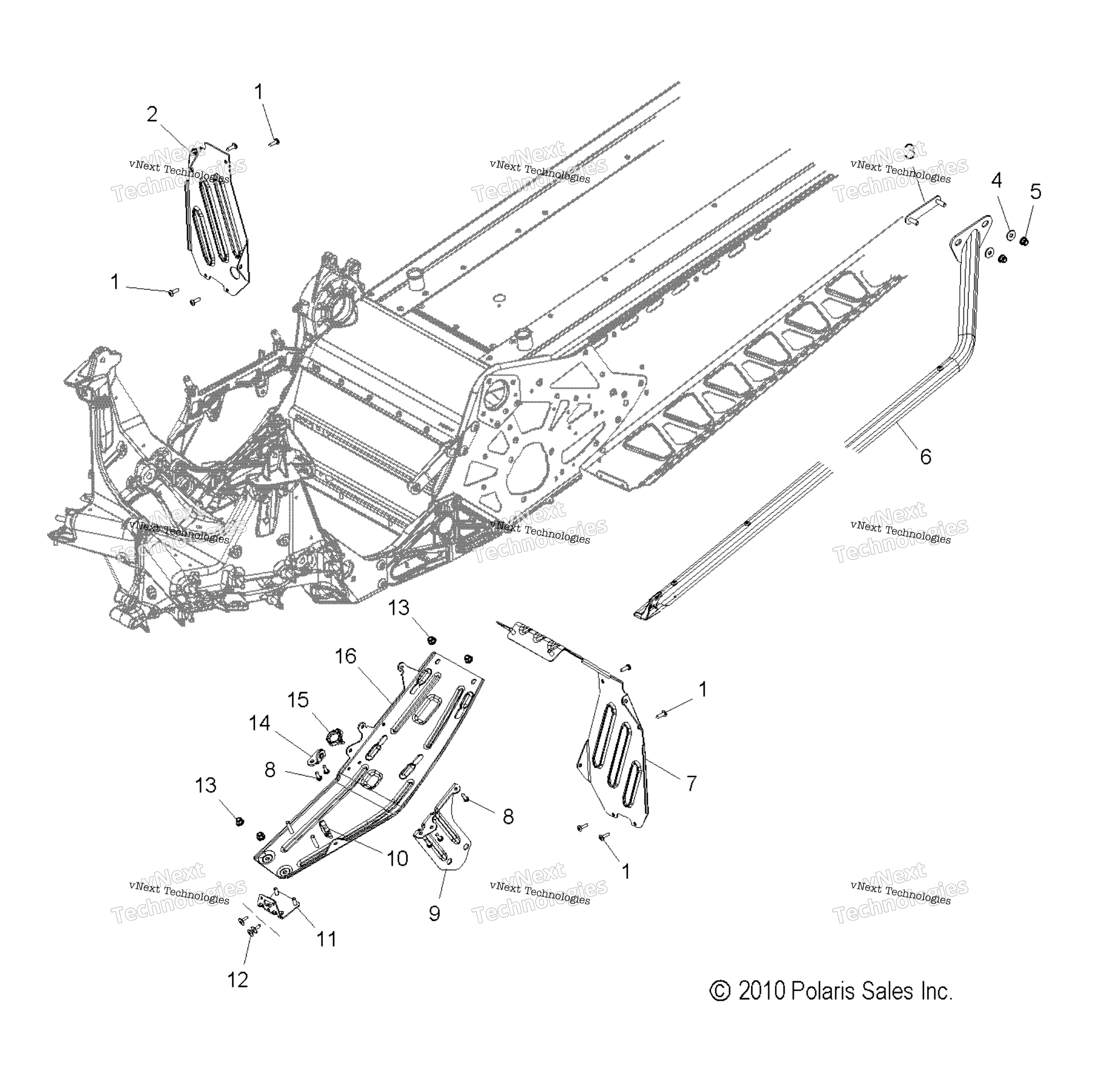 Chassis, сцепление защита & Footrests All Options