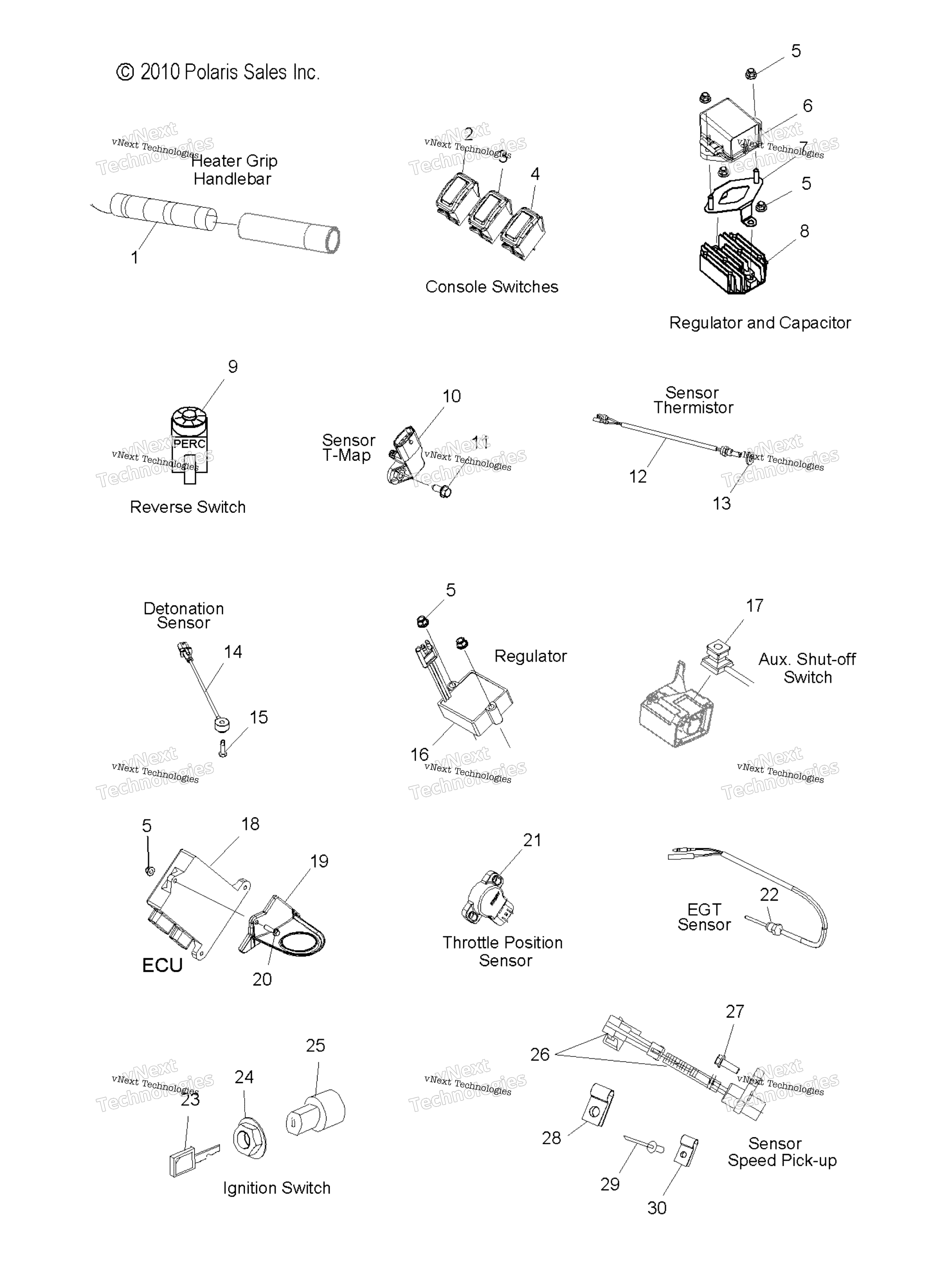 Electrical, Switches, Sensors & Components All опции