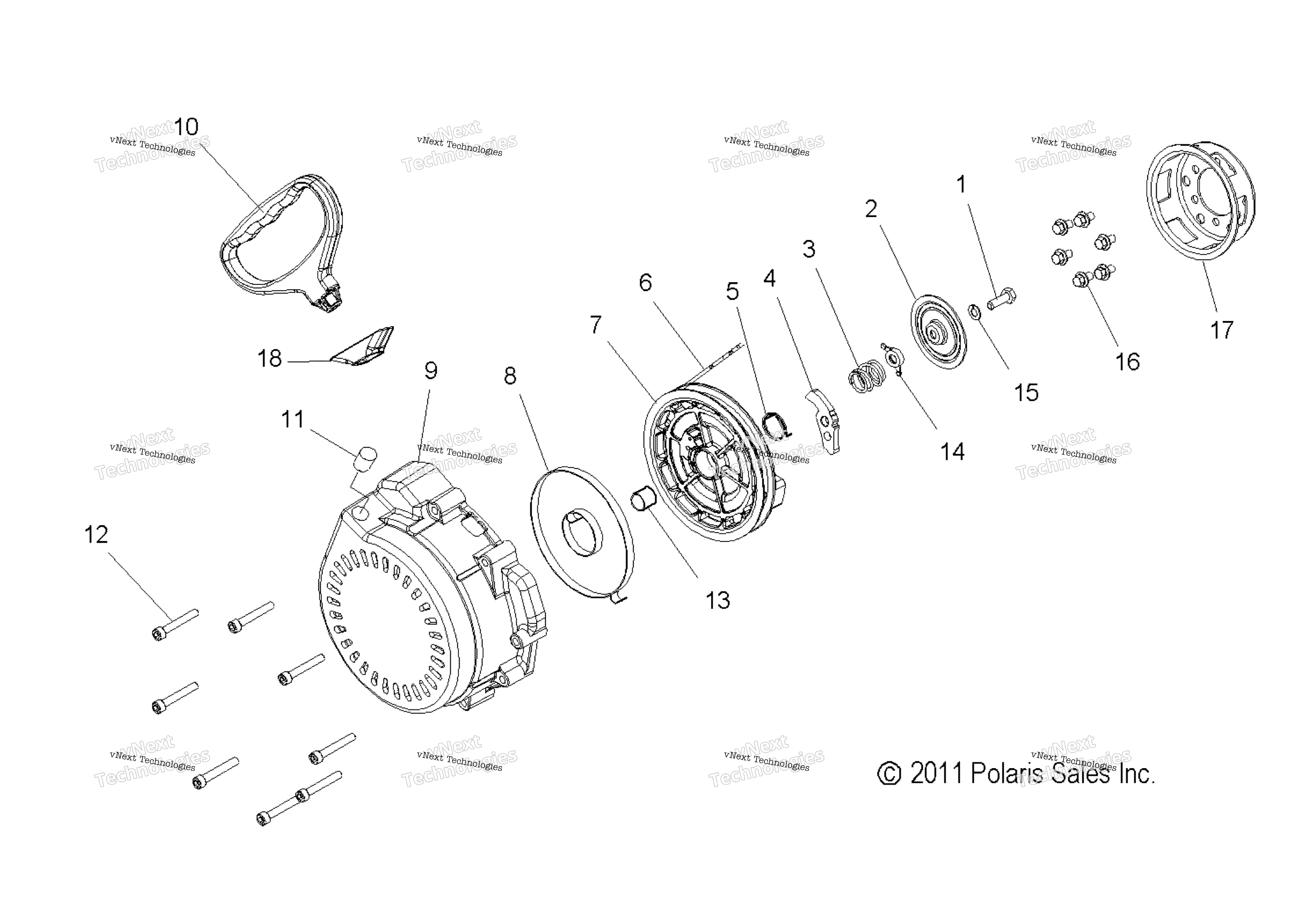 Engine, Recoil стартер All Options