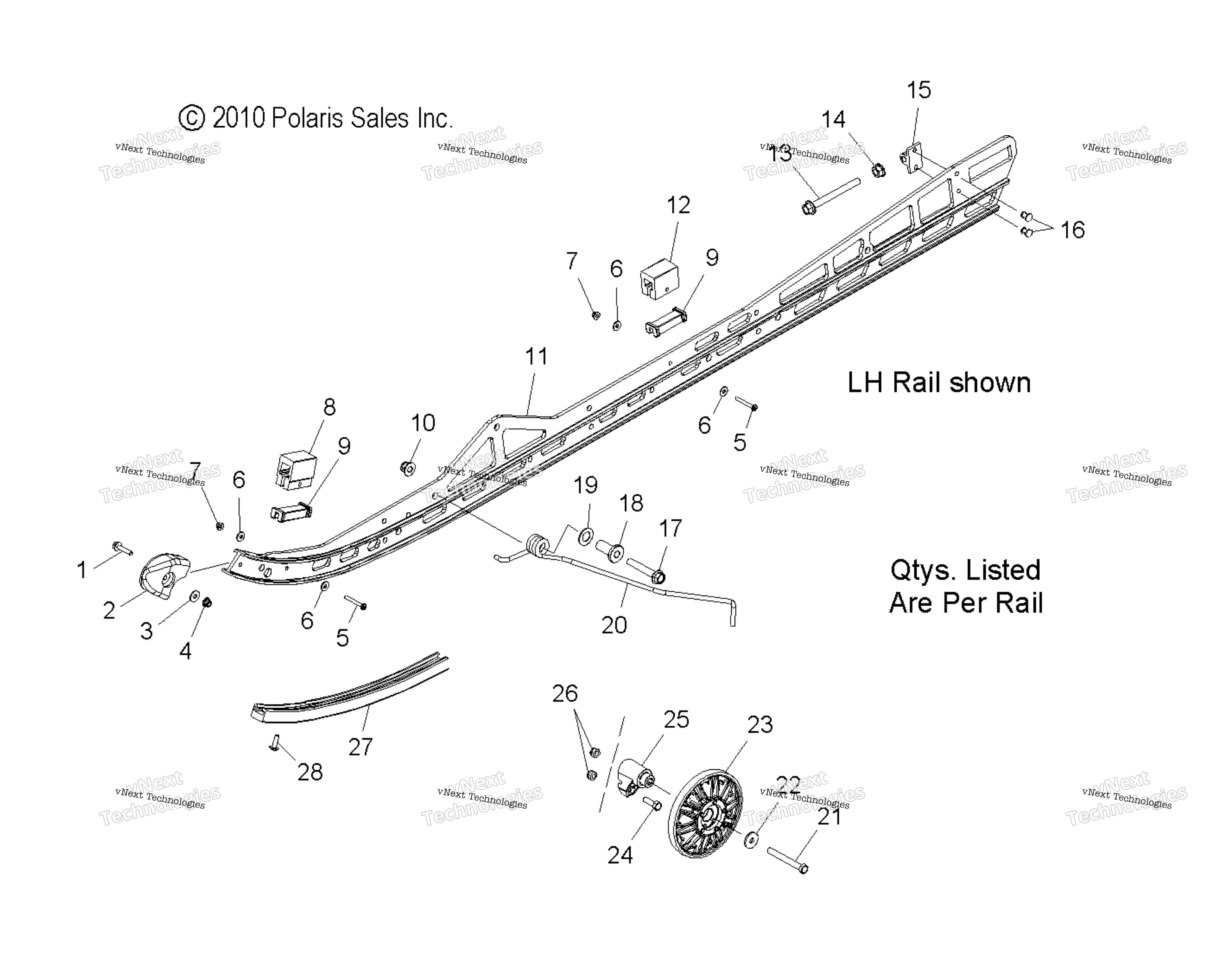 Suspension, Rail крепление All Options