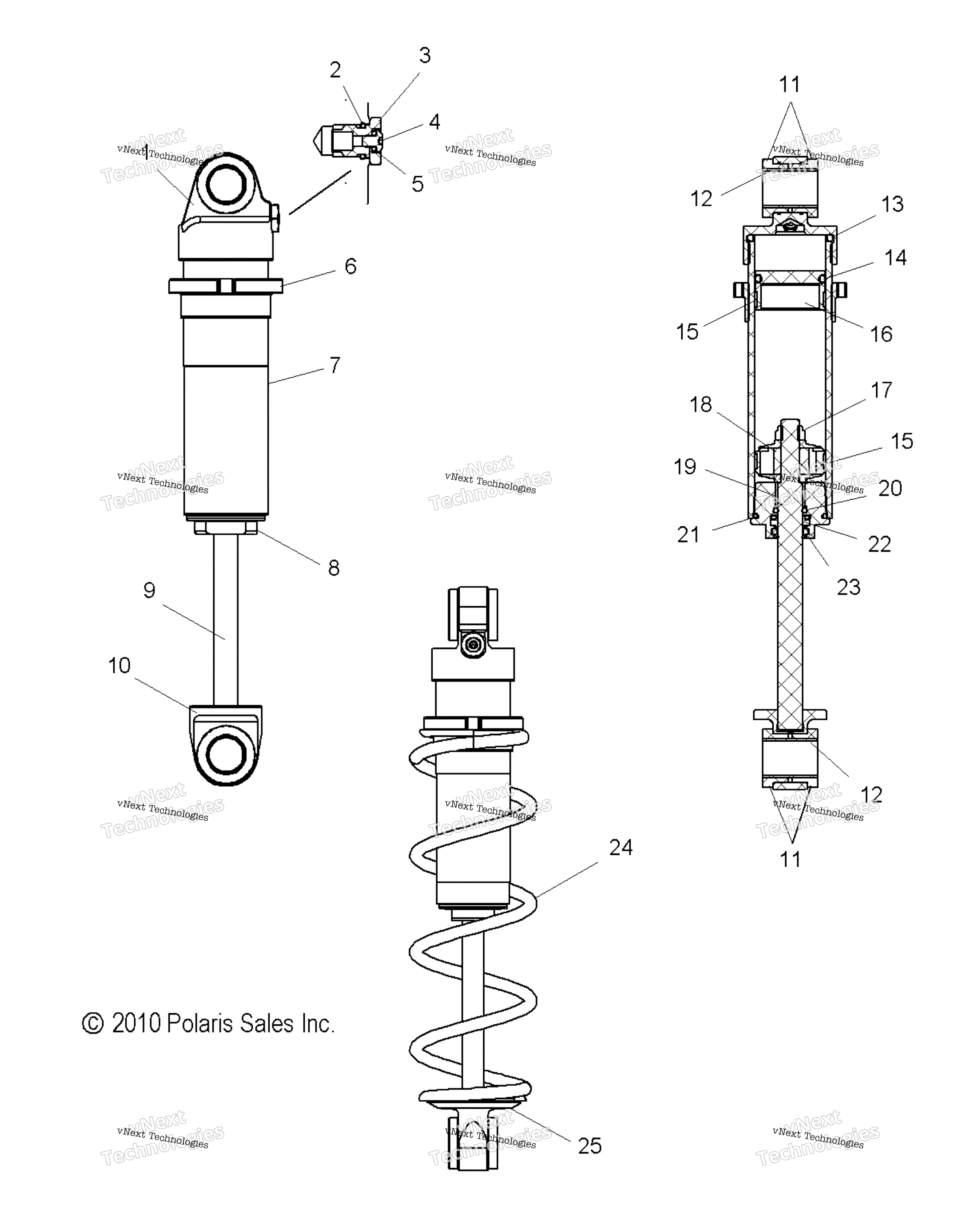 Suspension, Shock, передний All Options