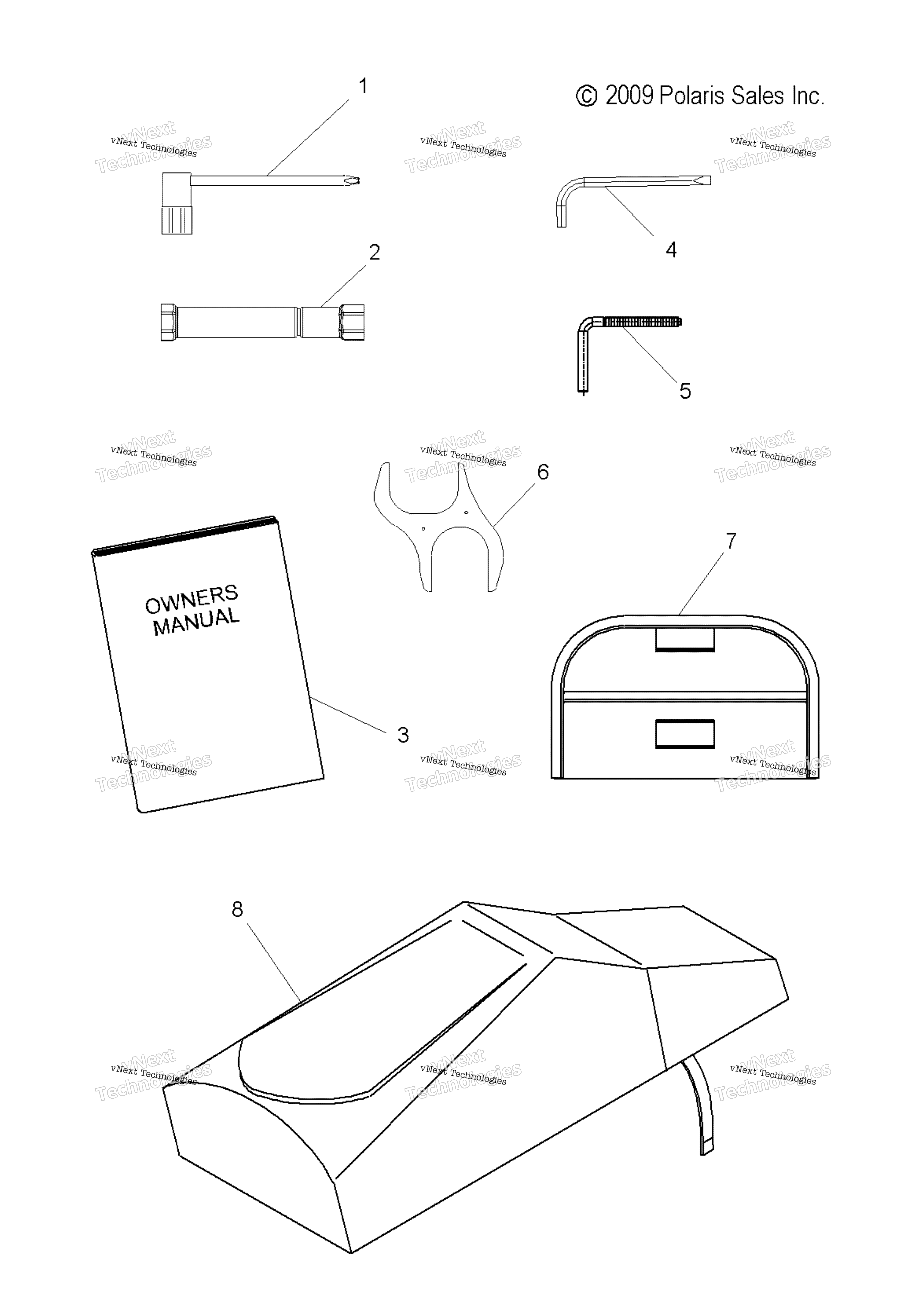 Tools, инструмент комплект & Owners Manual