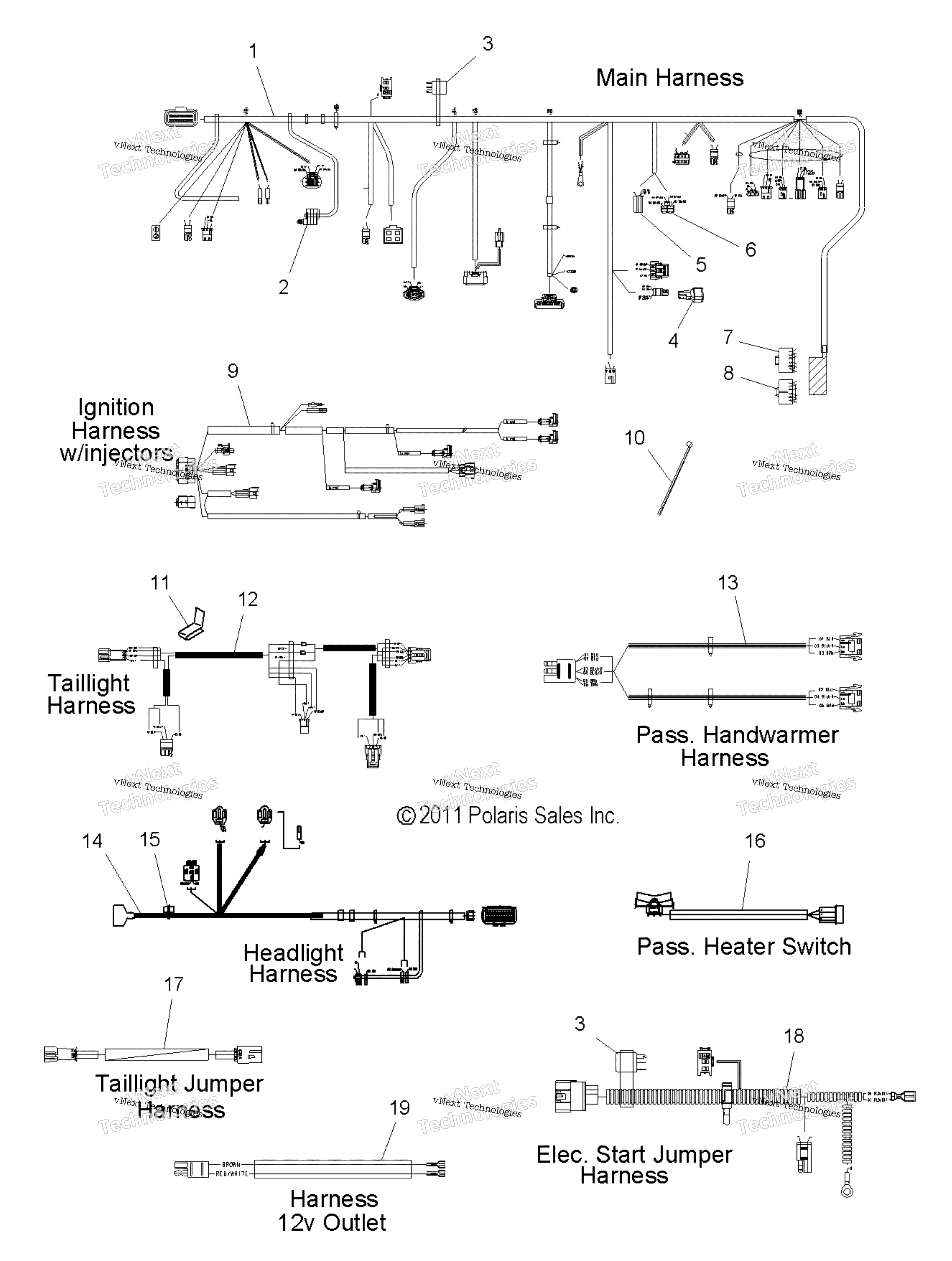 электрооборудование Wiring Harnesses
