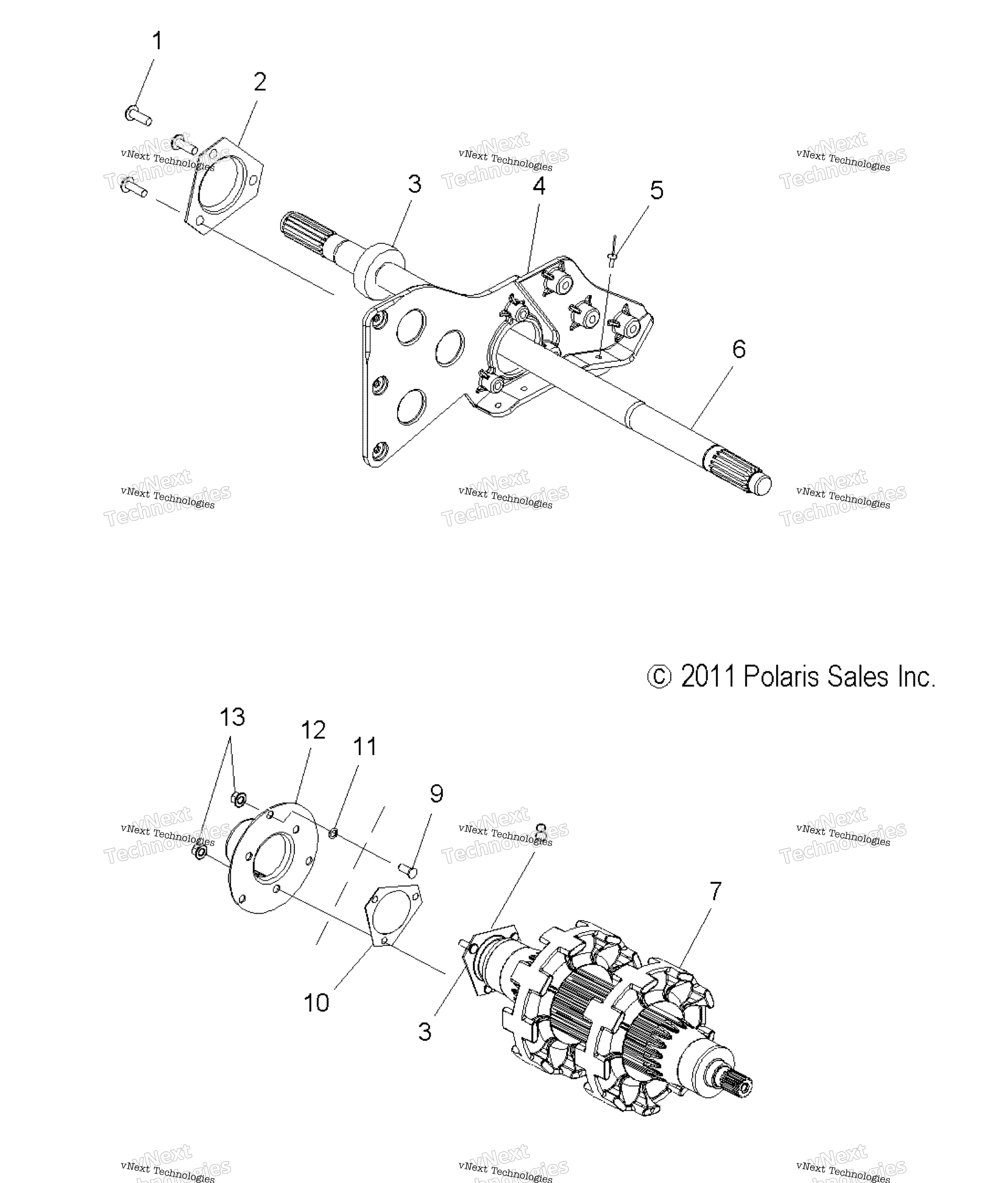 Привод Train, Jackshaft & Driveshaft
