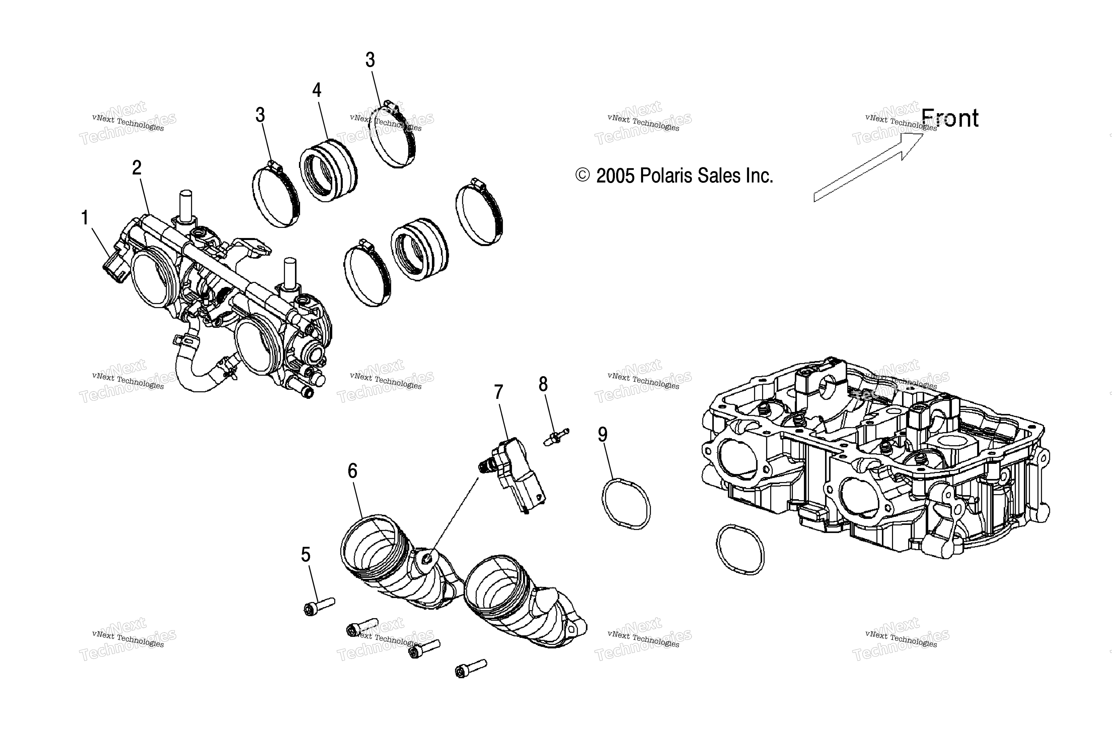 Engine, Throttle кузов / впуск коллектор