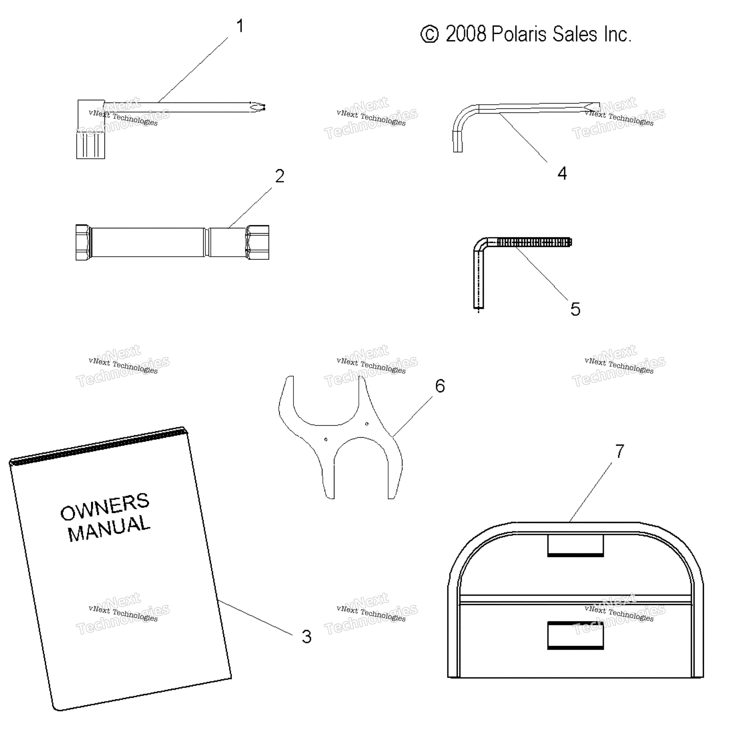 Tools, инструмент комплект & Owners Manual