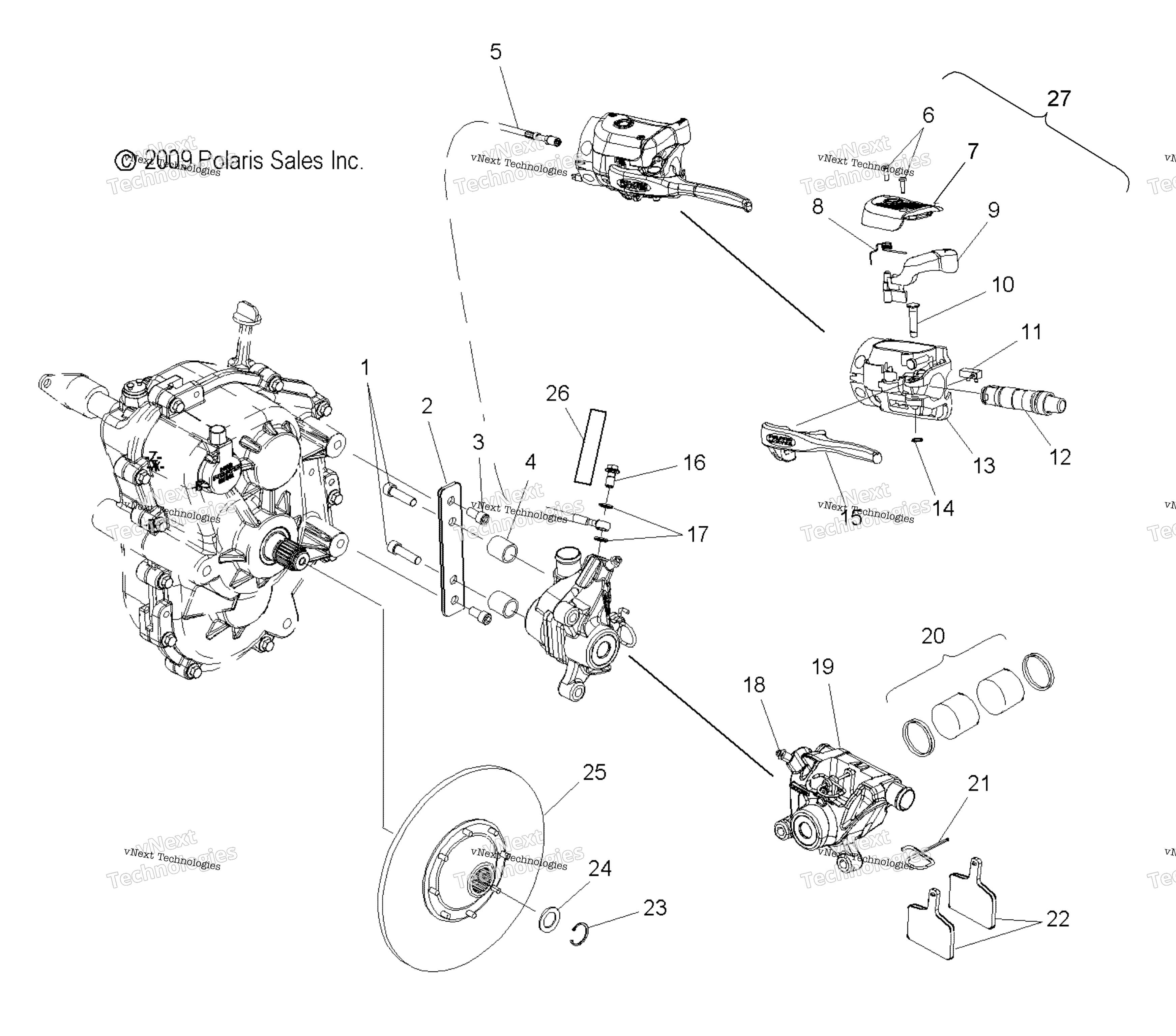 Brakes, тормоз Caliper & Disc