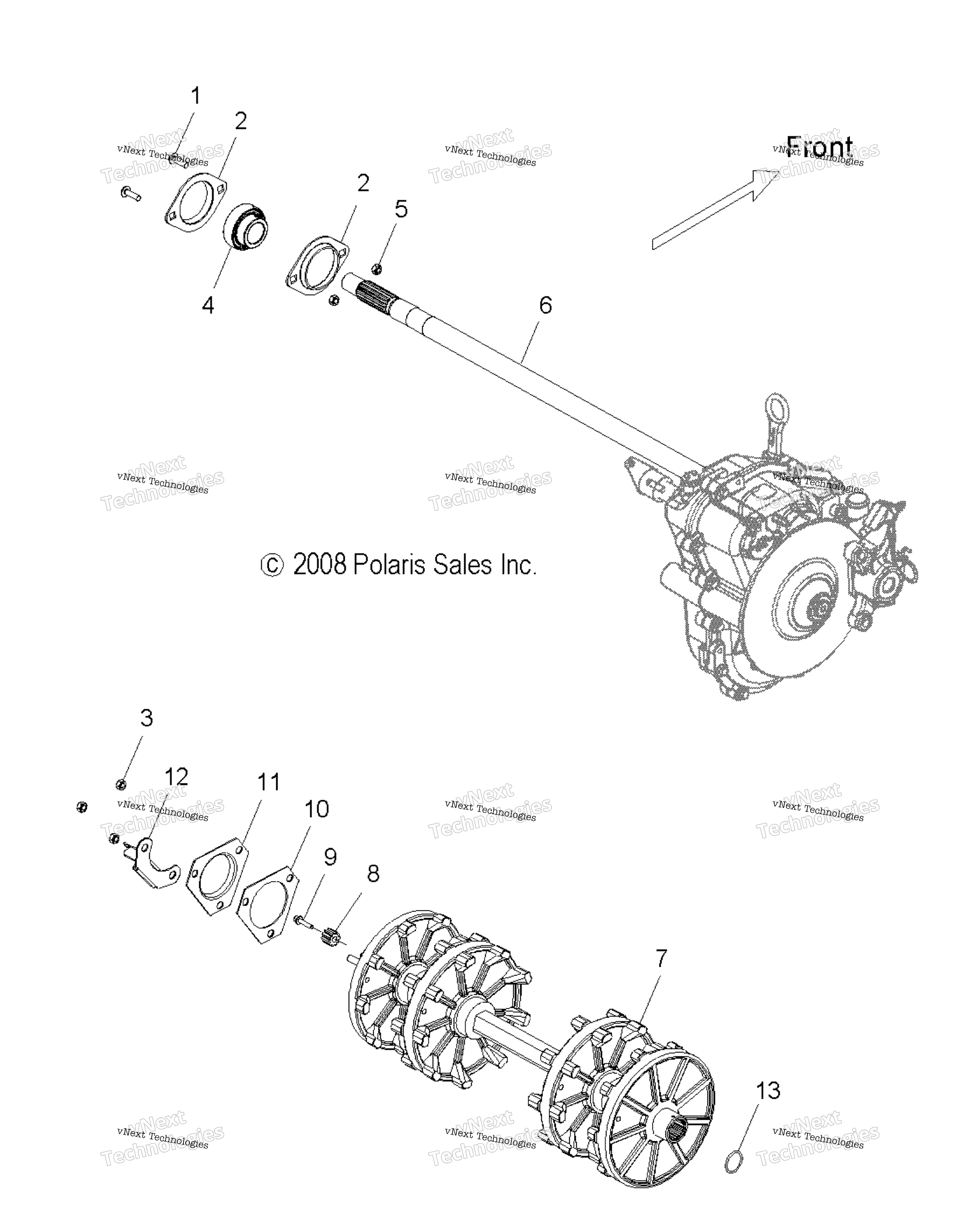 Привод Train, Driveshaft Asm. & Jackshaft Asm