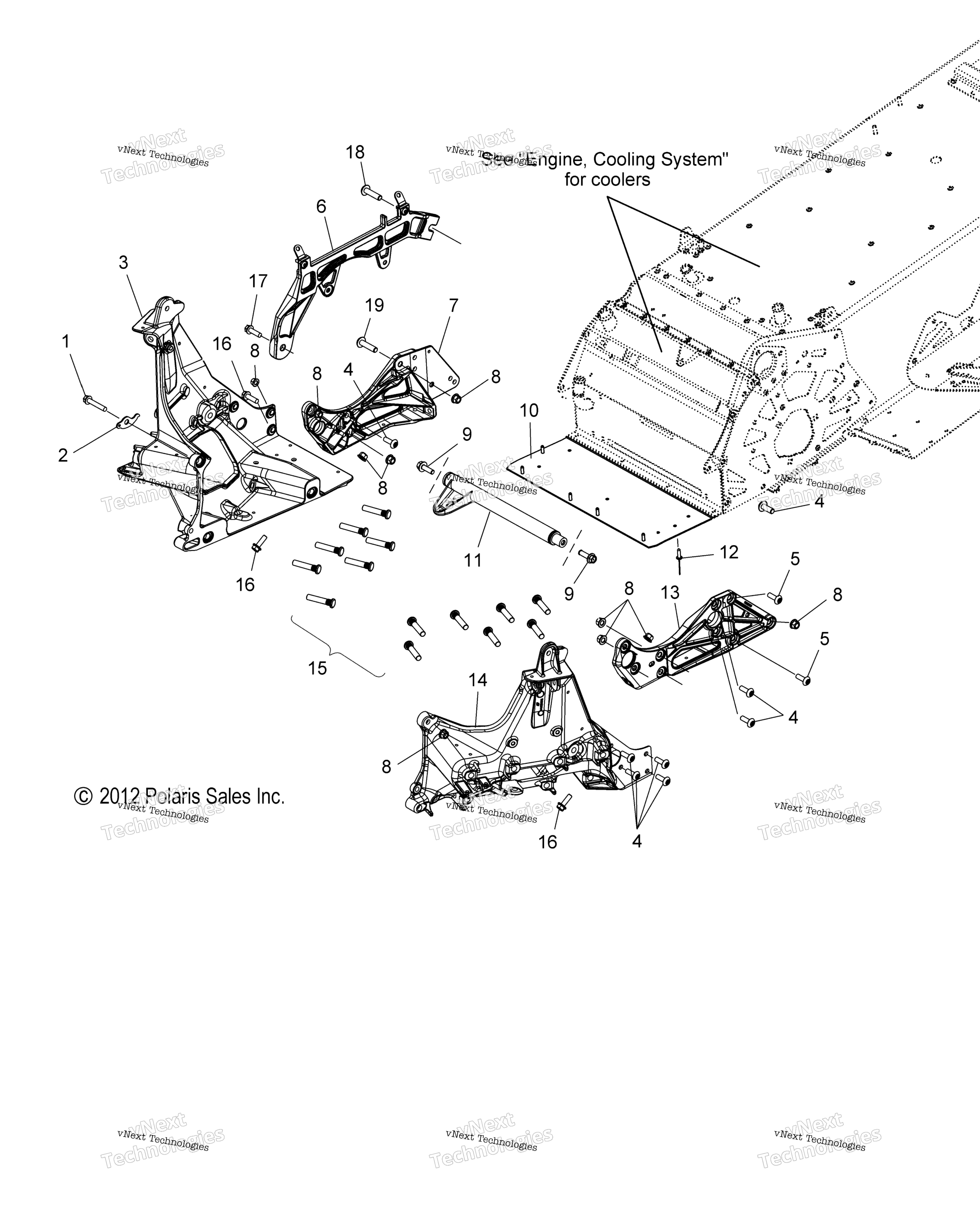 Chassis, Bulkhead Asm. All опции