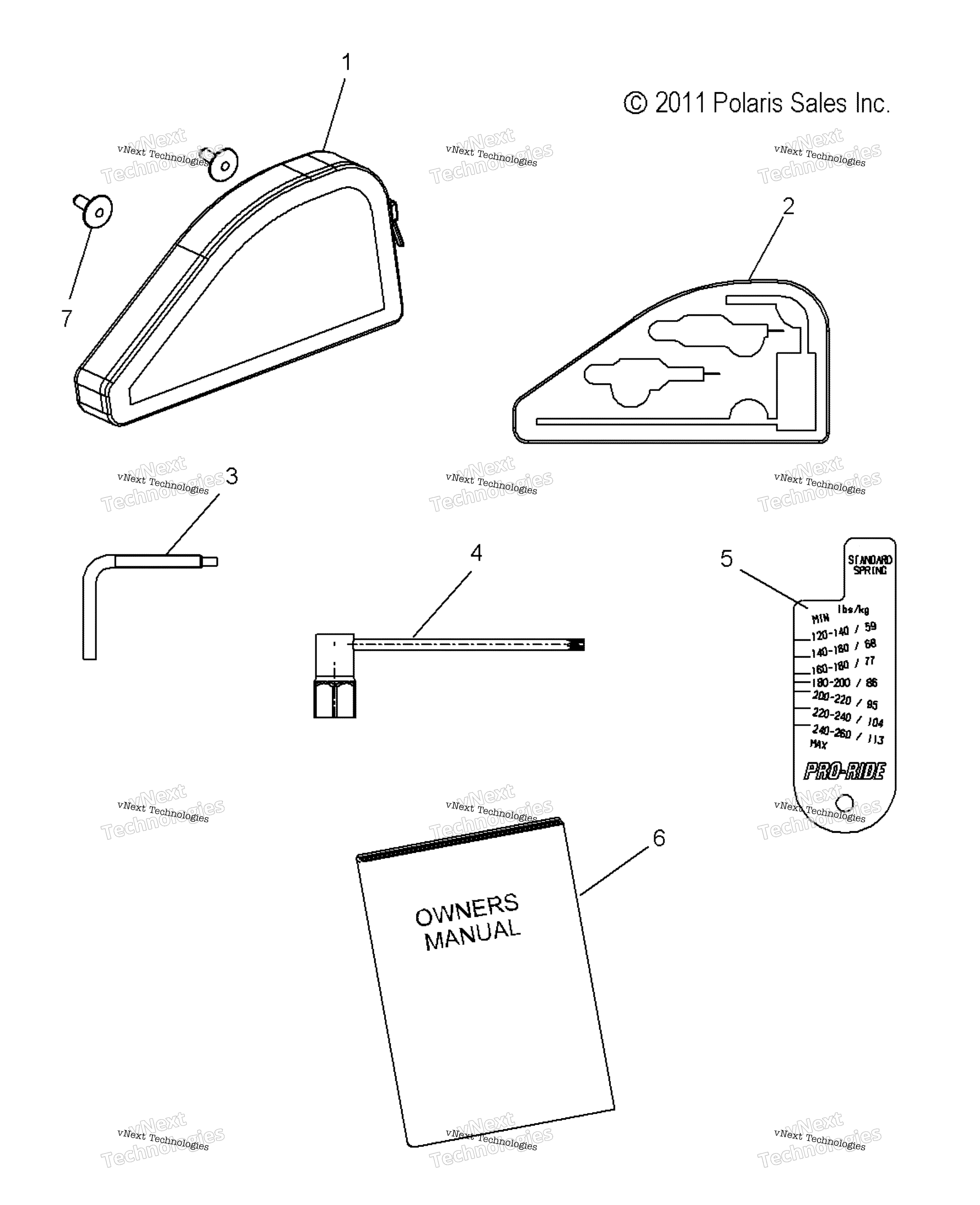 Tools, инструмент комплект & Owners Manual All Options