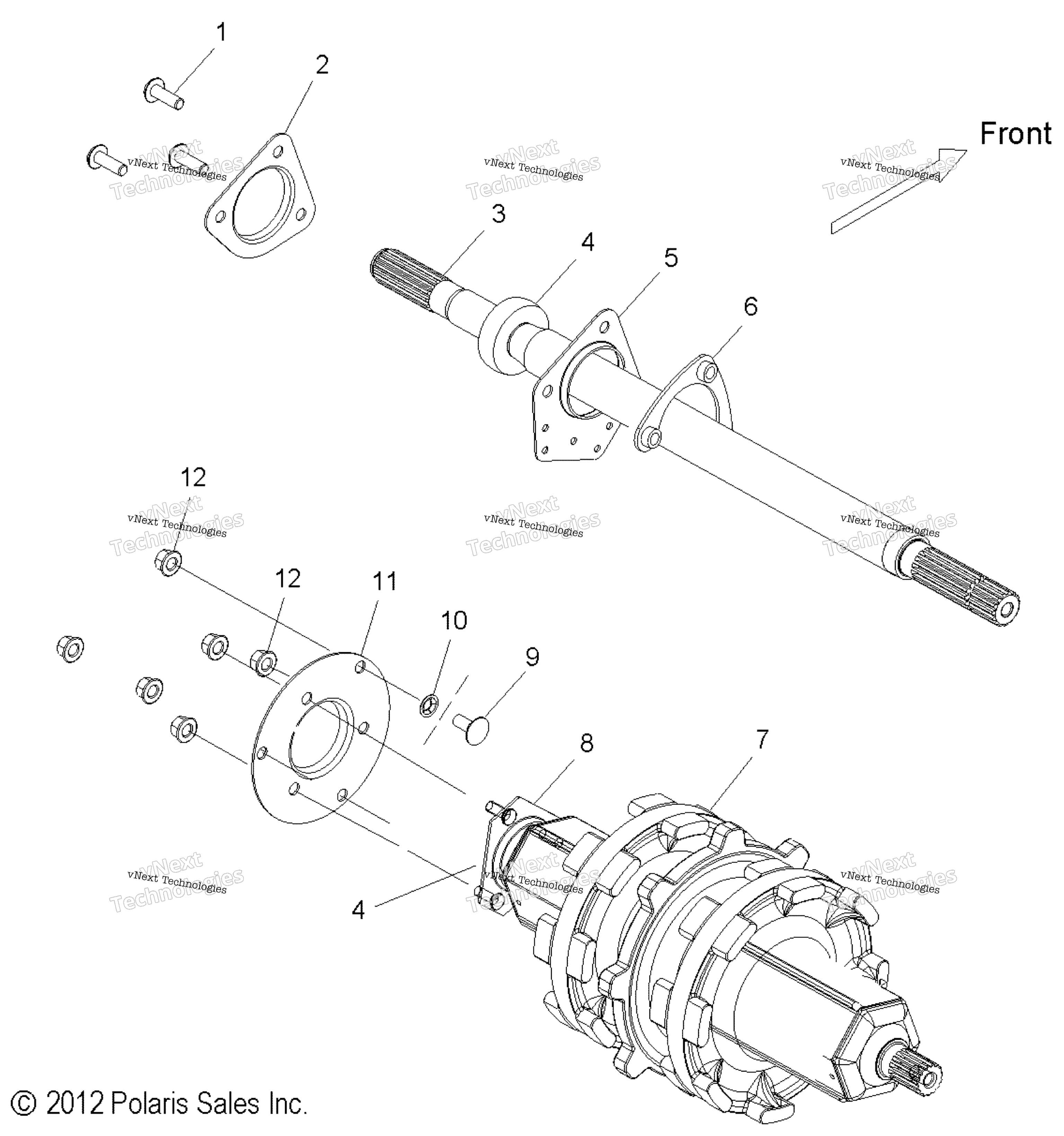 Привод Train, Jackshaft & Driveshaft