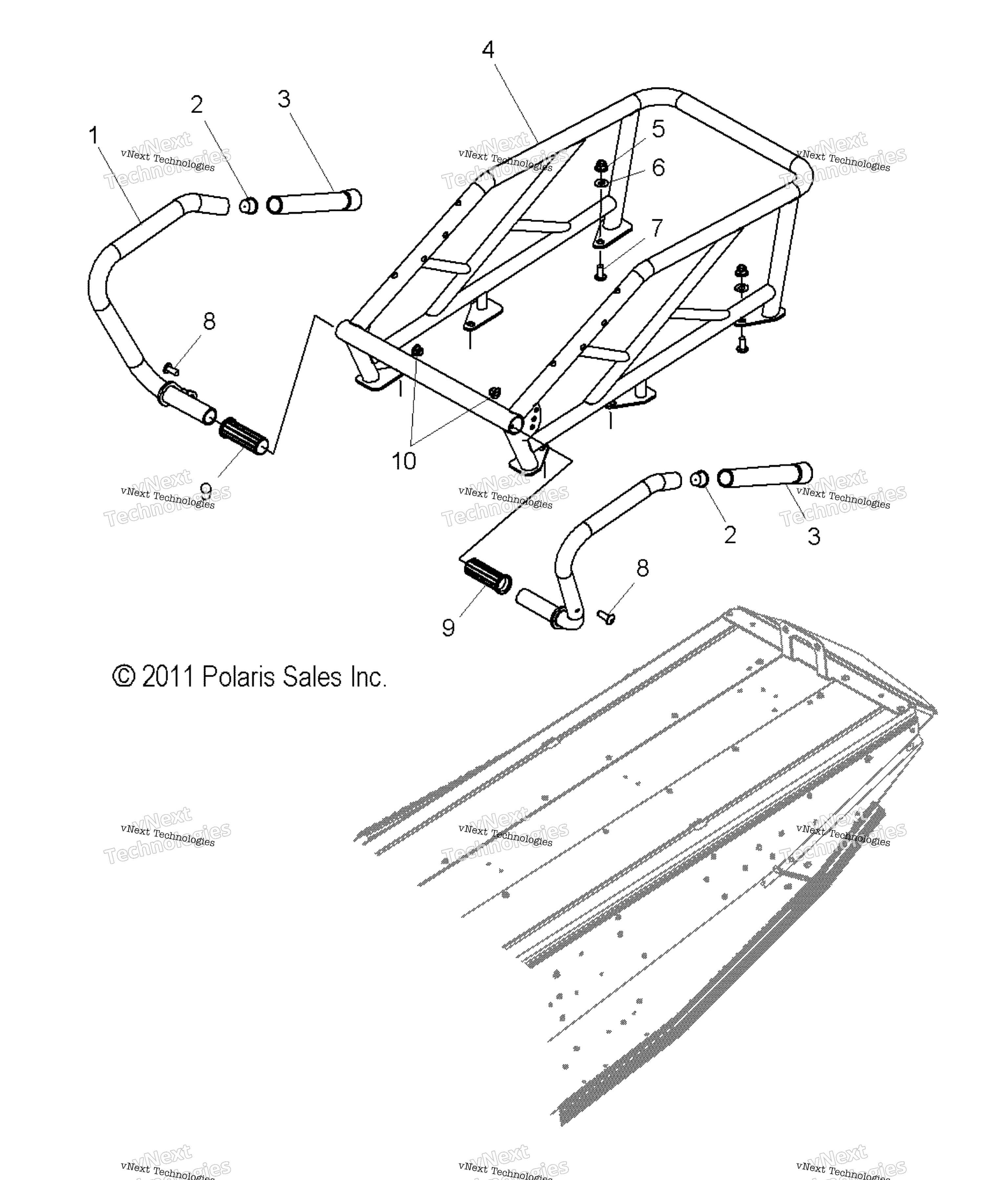 Chassis, полка & Passenger Hand Hold