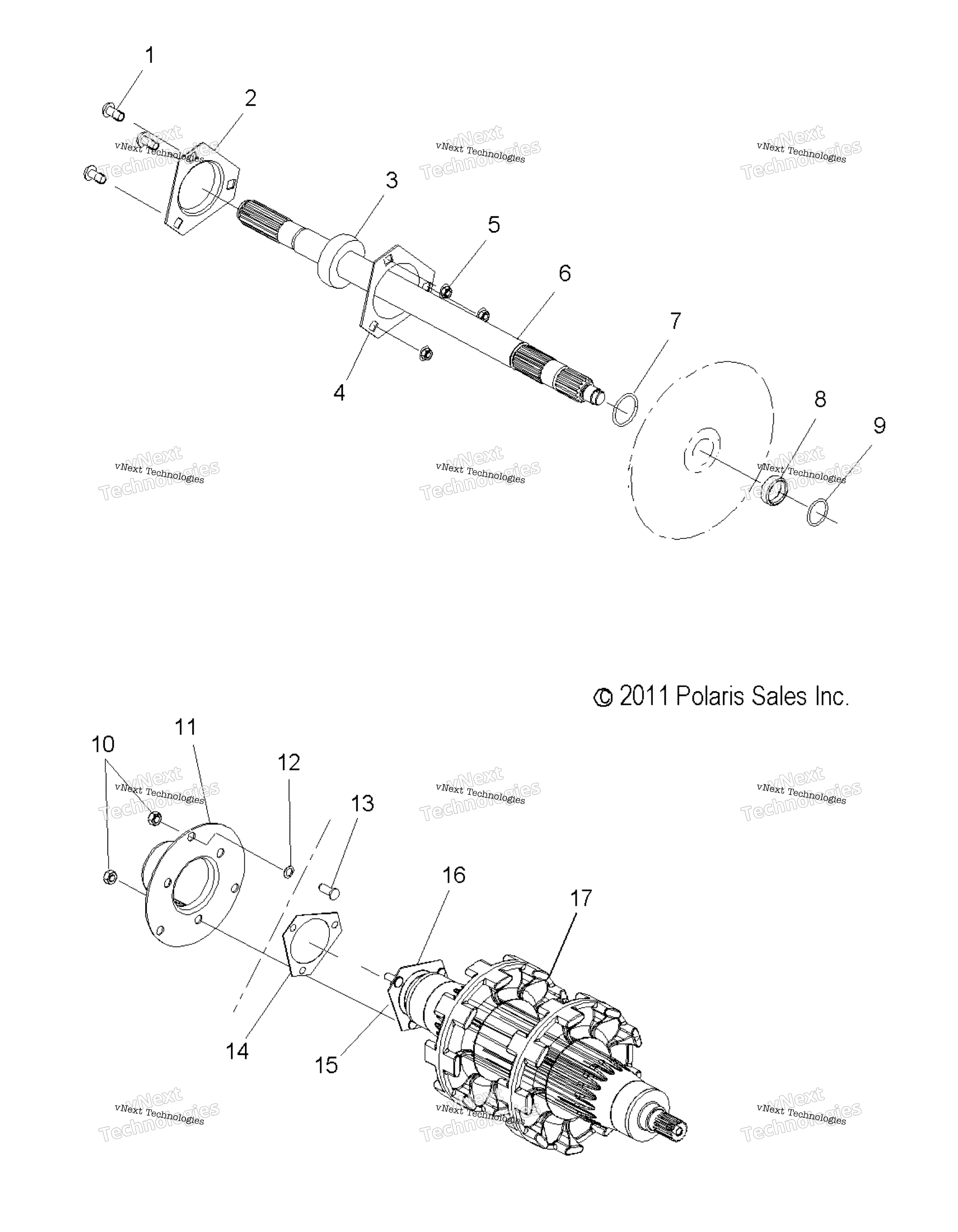 Привод Train, Jackshaft & Driveshaft