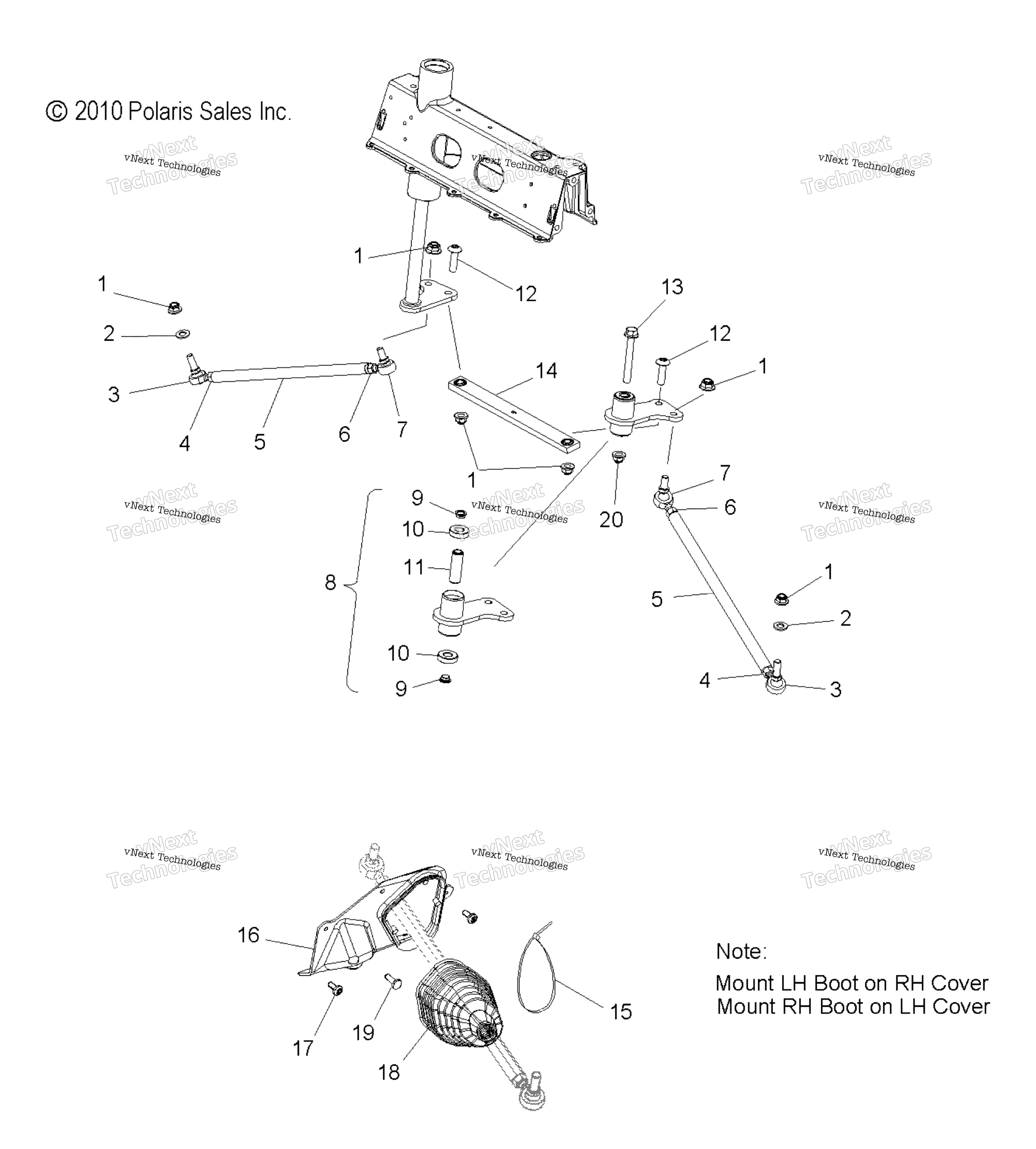 Steering, Lower & тяга Rods