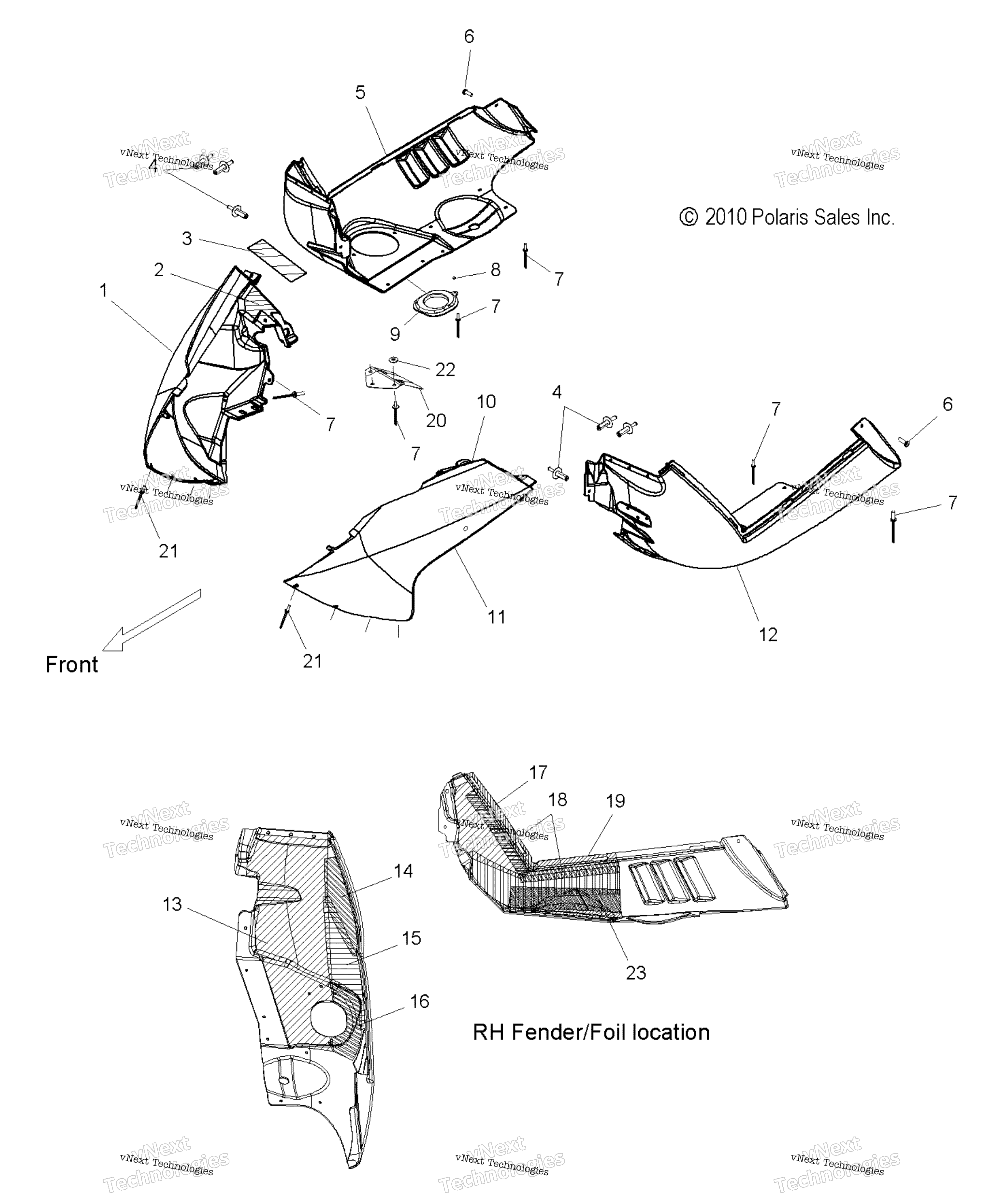 Body, крыло Asm., Lh / Rh
