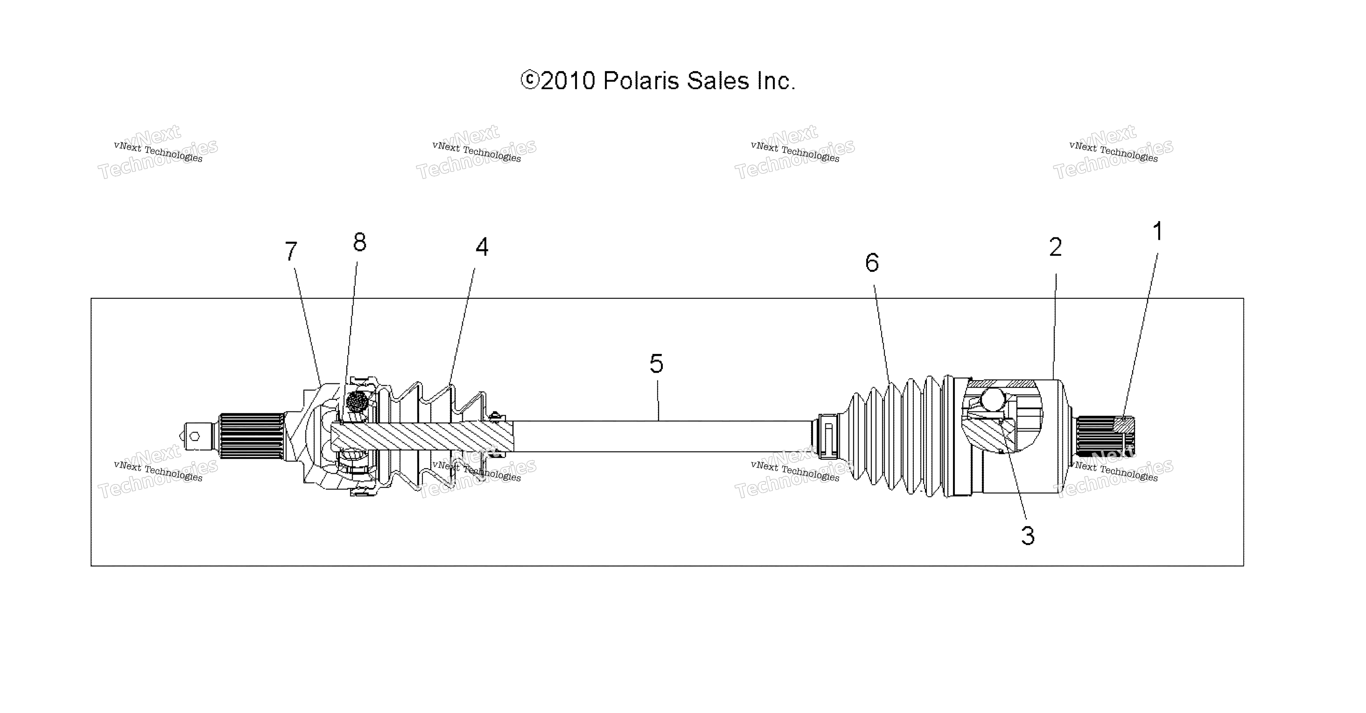 Привод Train, Drive Shaft, Front