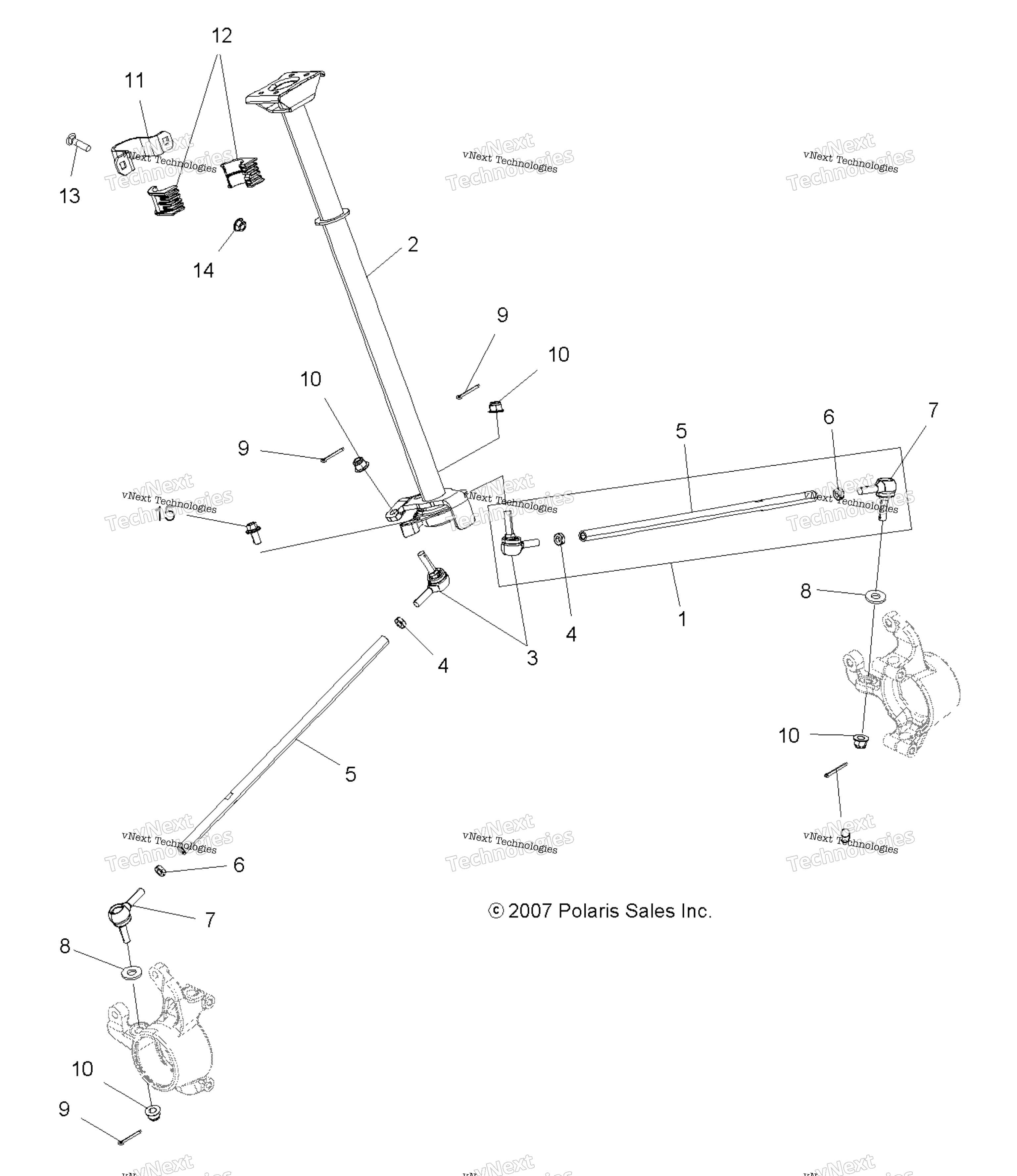 Steering, рулевое управление Post Asm. A13gh85aj