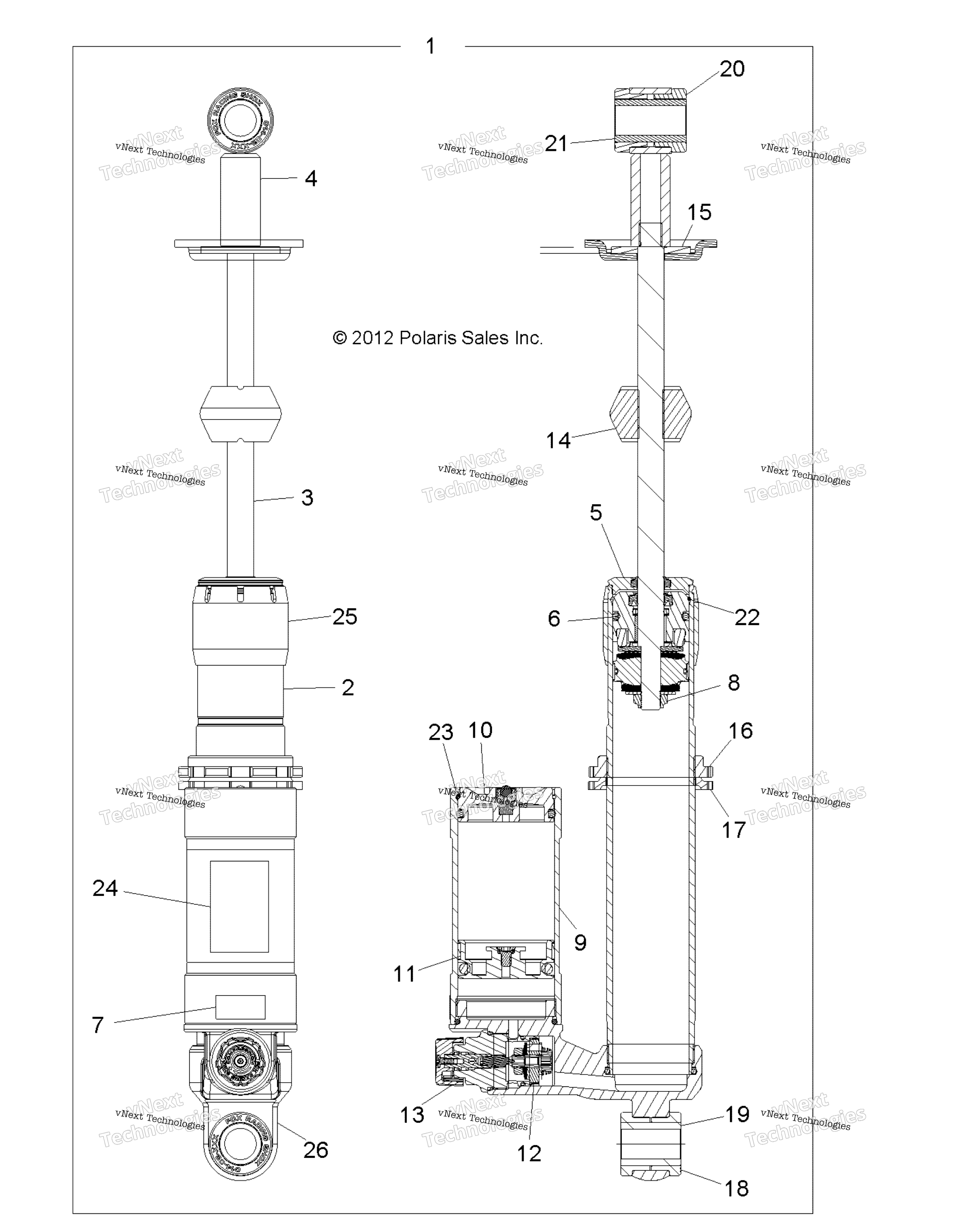 Suspension, Shock, задний A13gh8eak