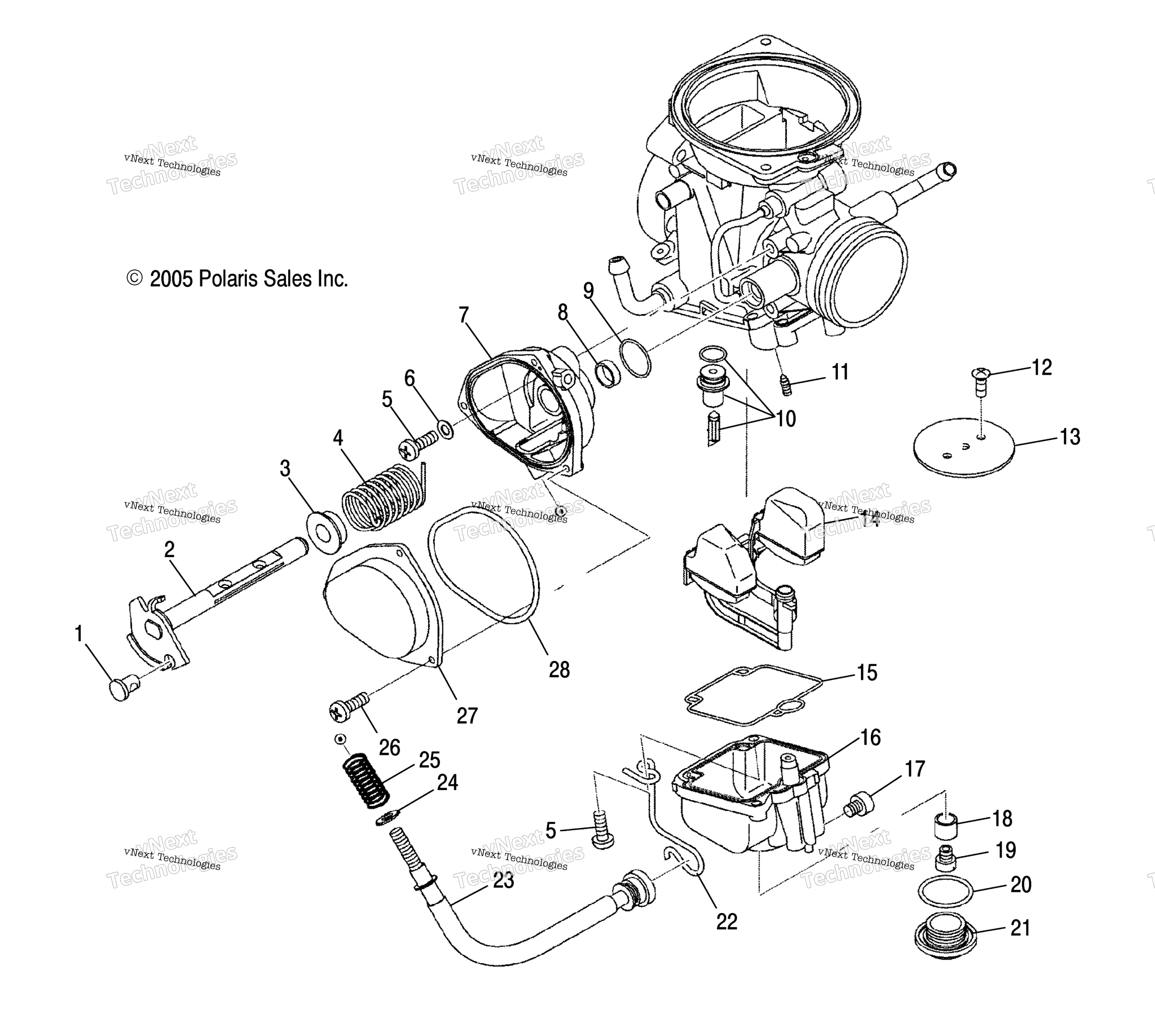 Engine, Carburetor, нижний