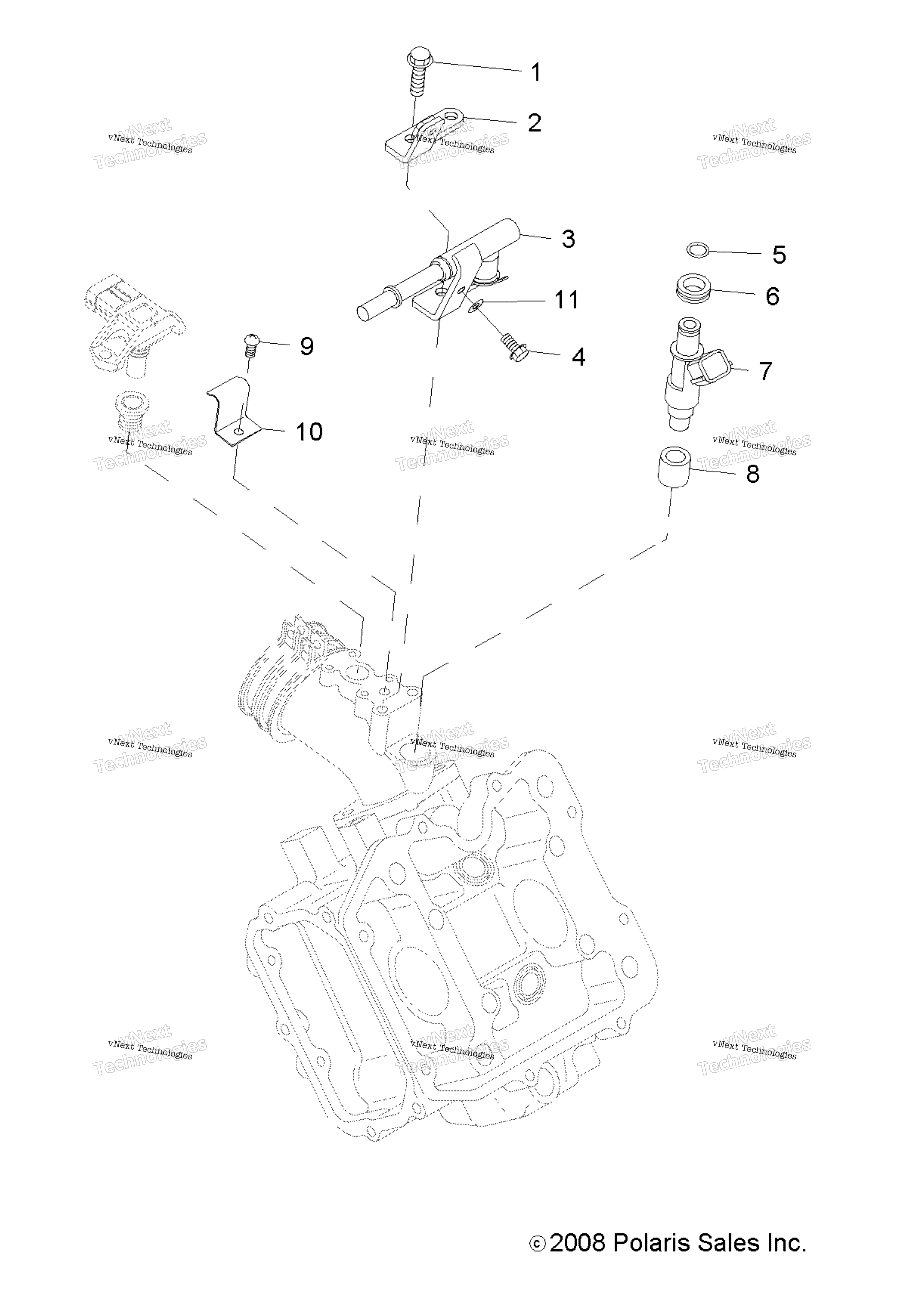 Engine, топливный Injector
