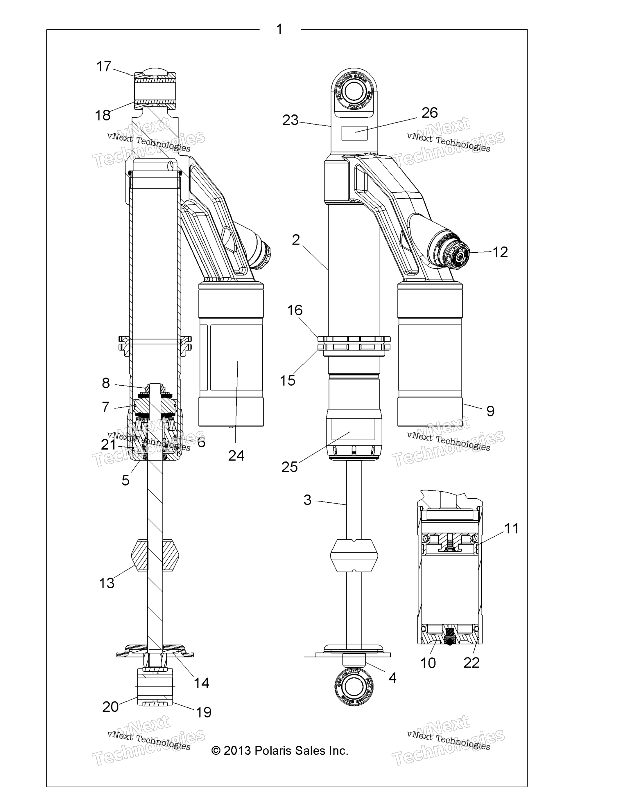 Suspension, Shock, задний A14dn8eaq