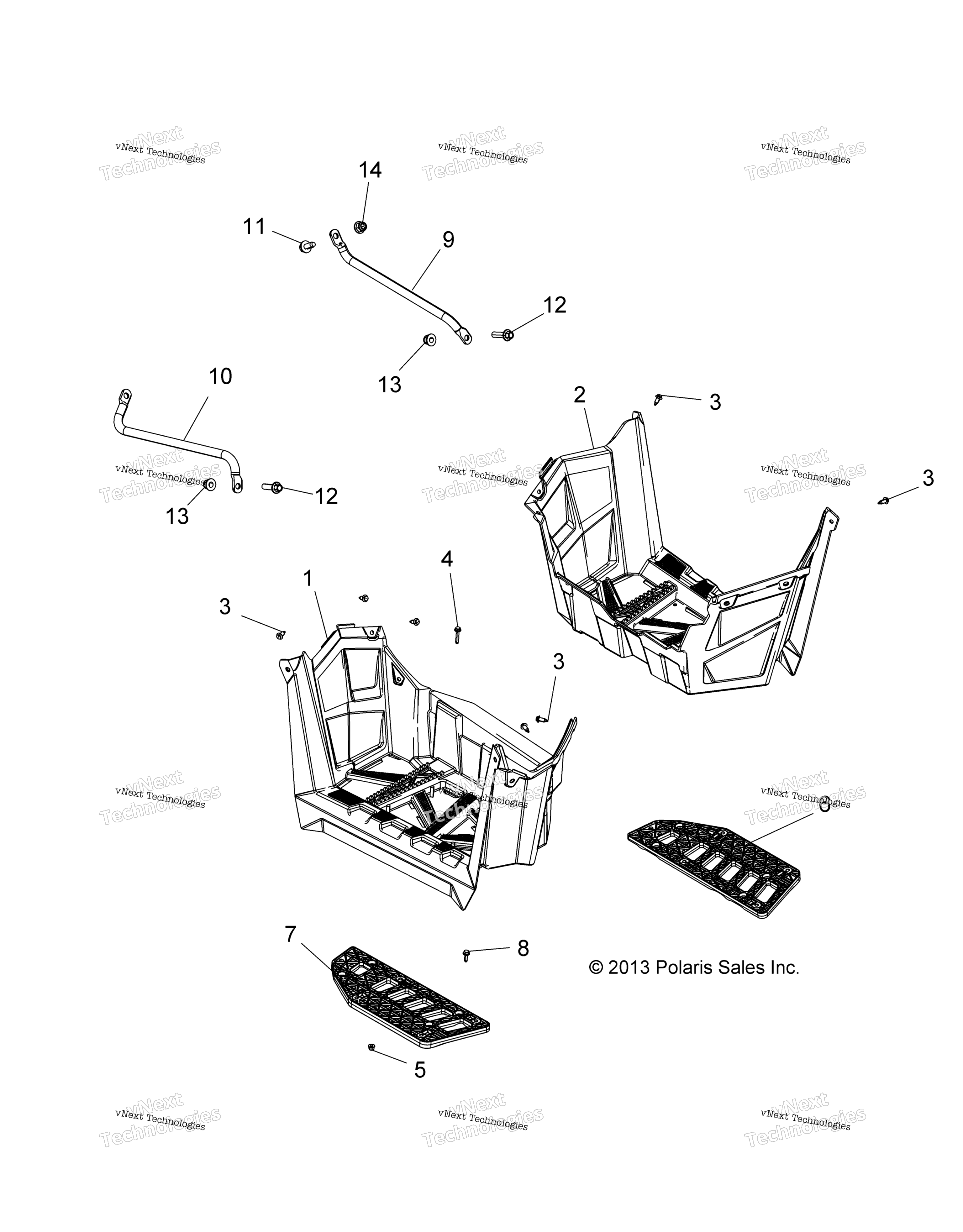 кузов Footwells