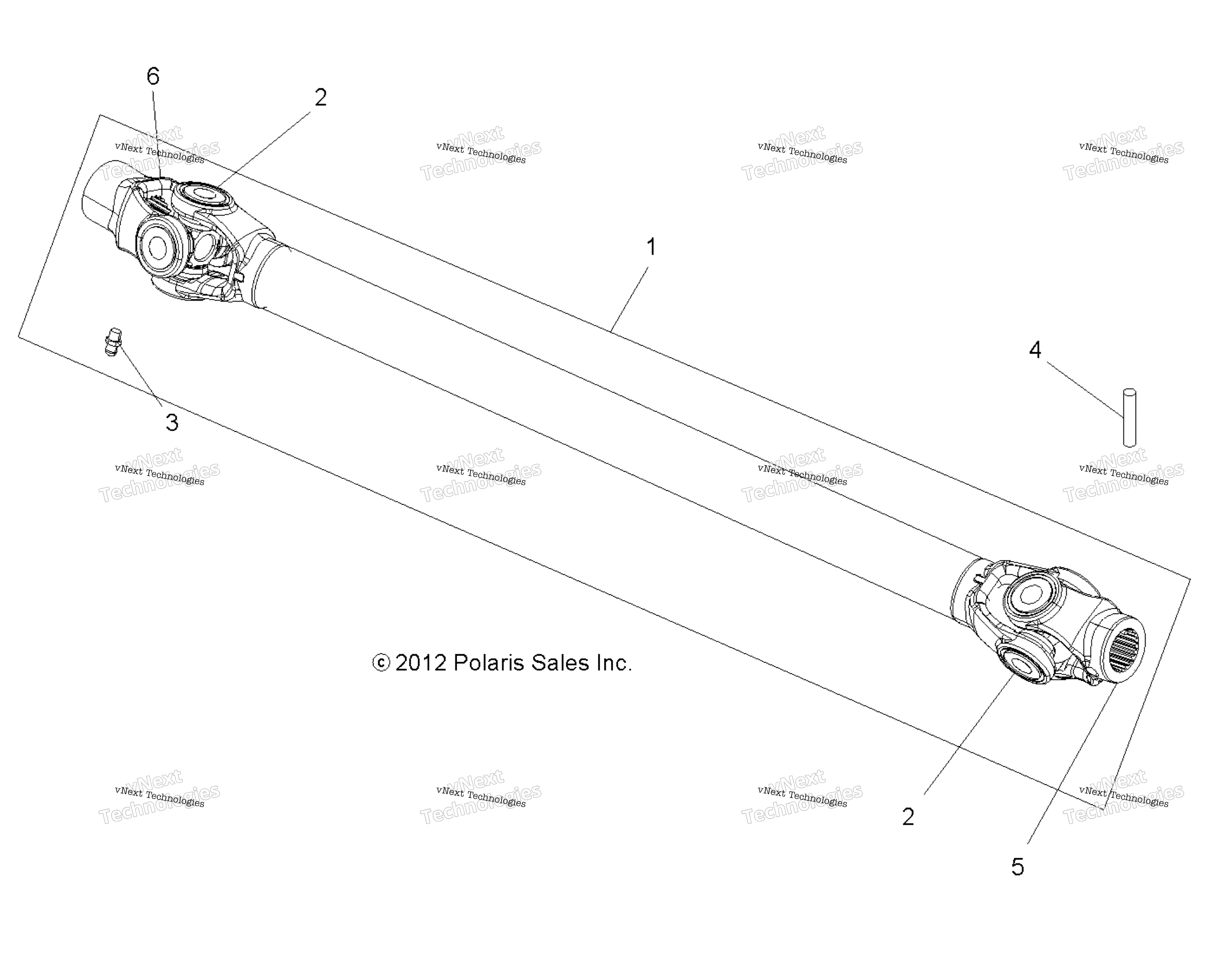 Привод Train, Prop Shaft, Front