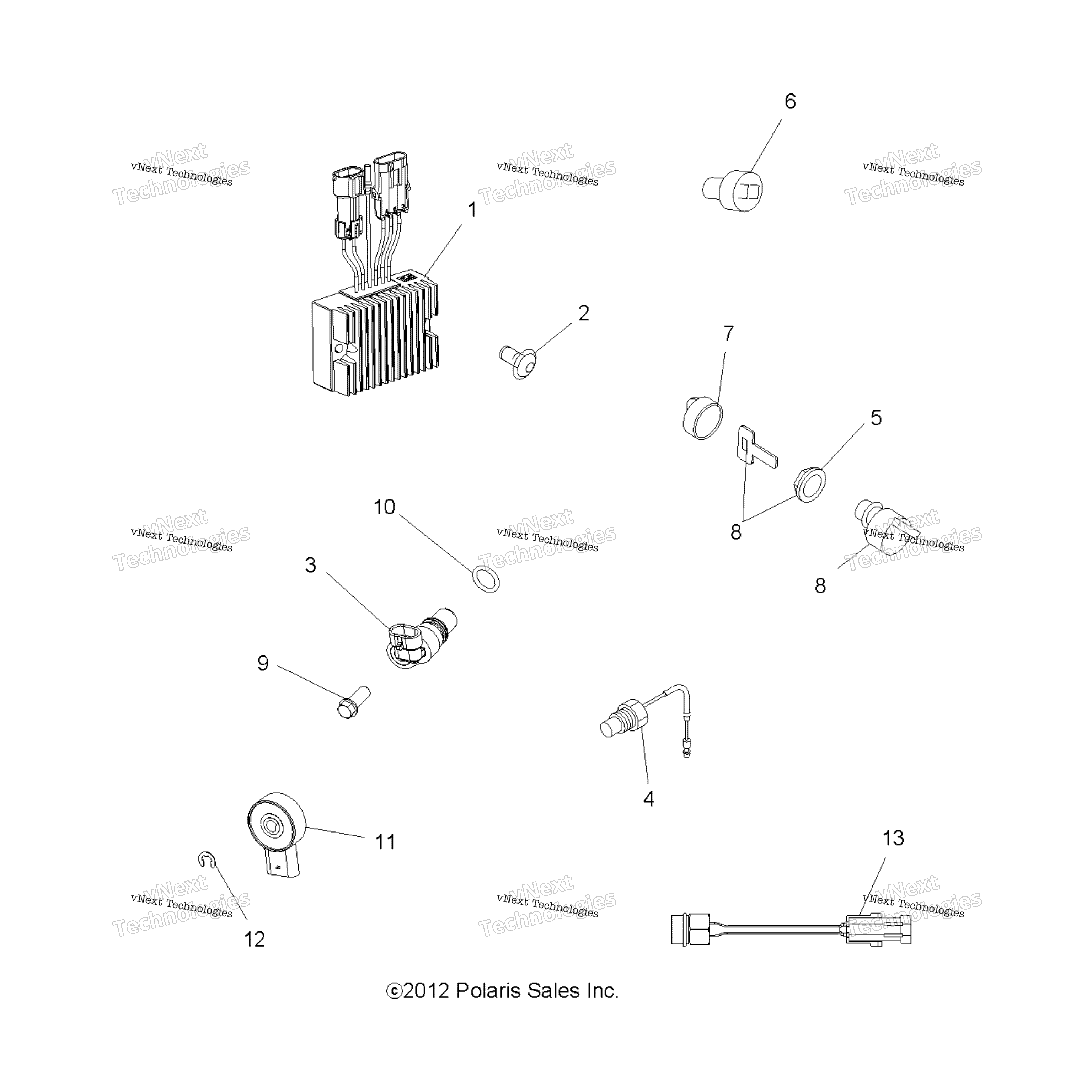 электрооборудование Switches, Sensors & Ecm