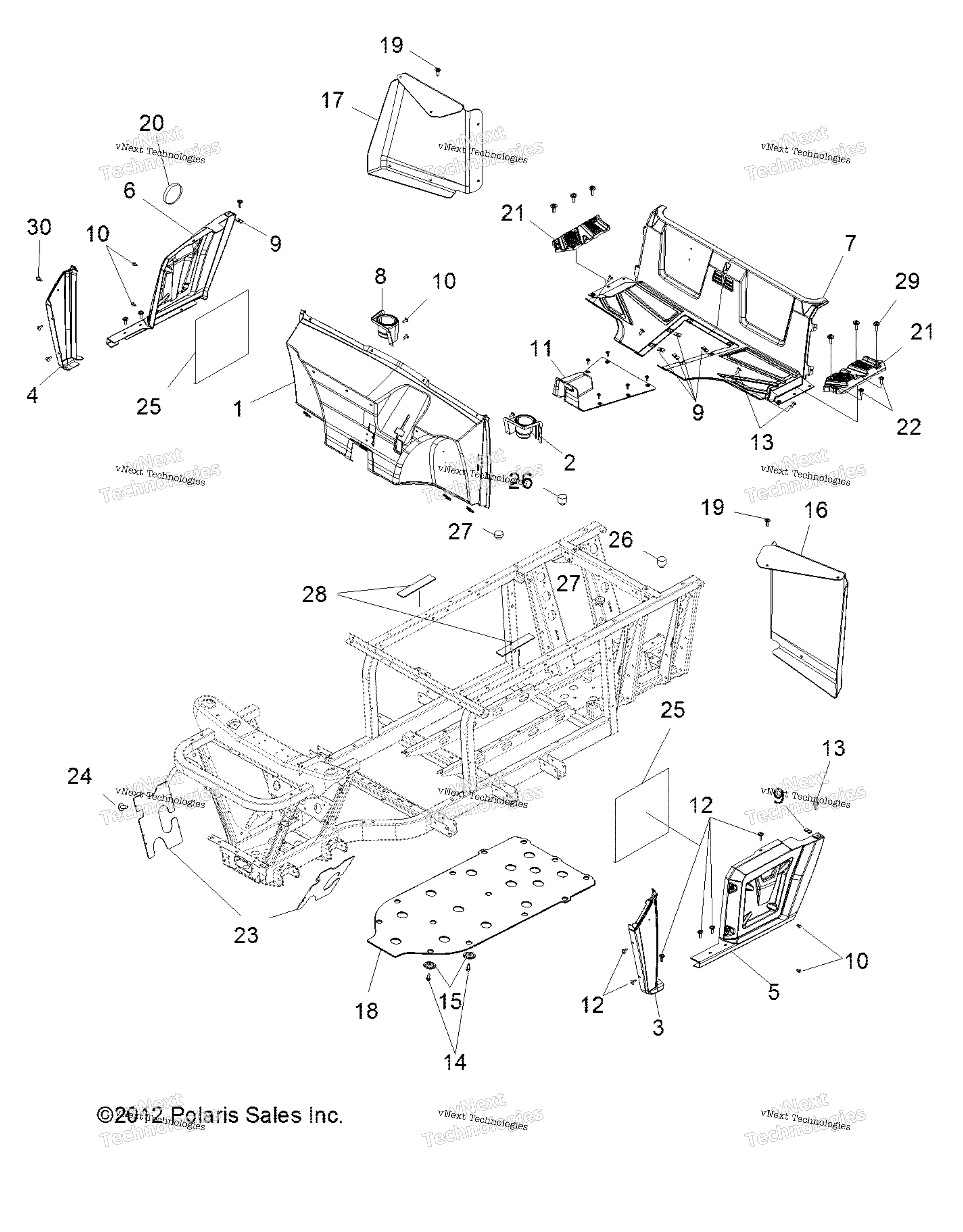 Body, пол & Fenders