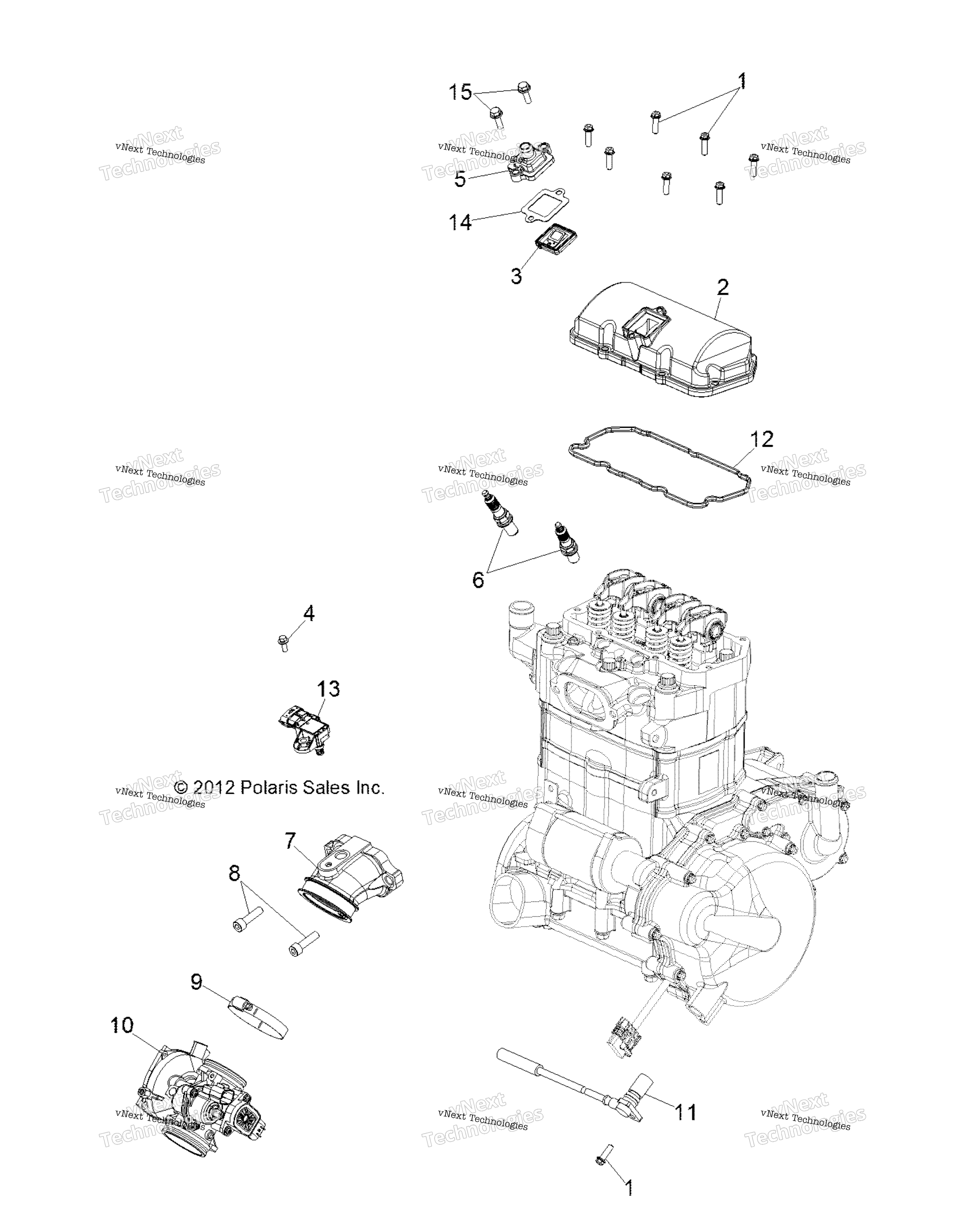 Двигатель, дроссельный узел & Valve Cover All Options
