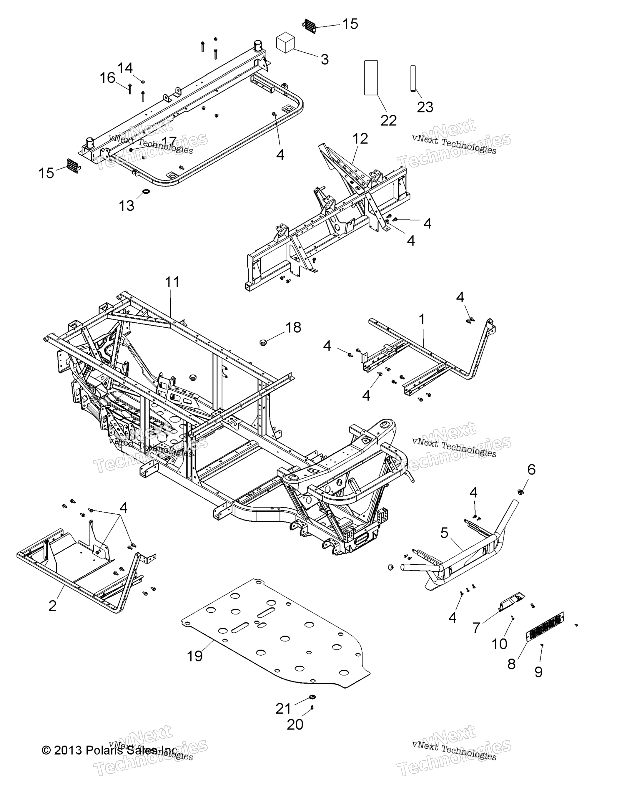 Chassis, рама & передний Bumper