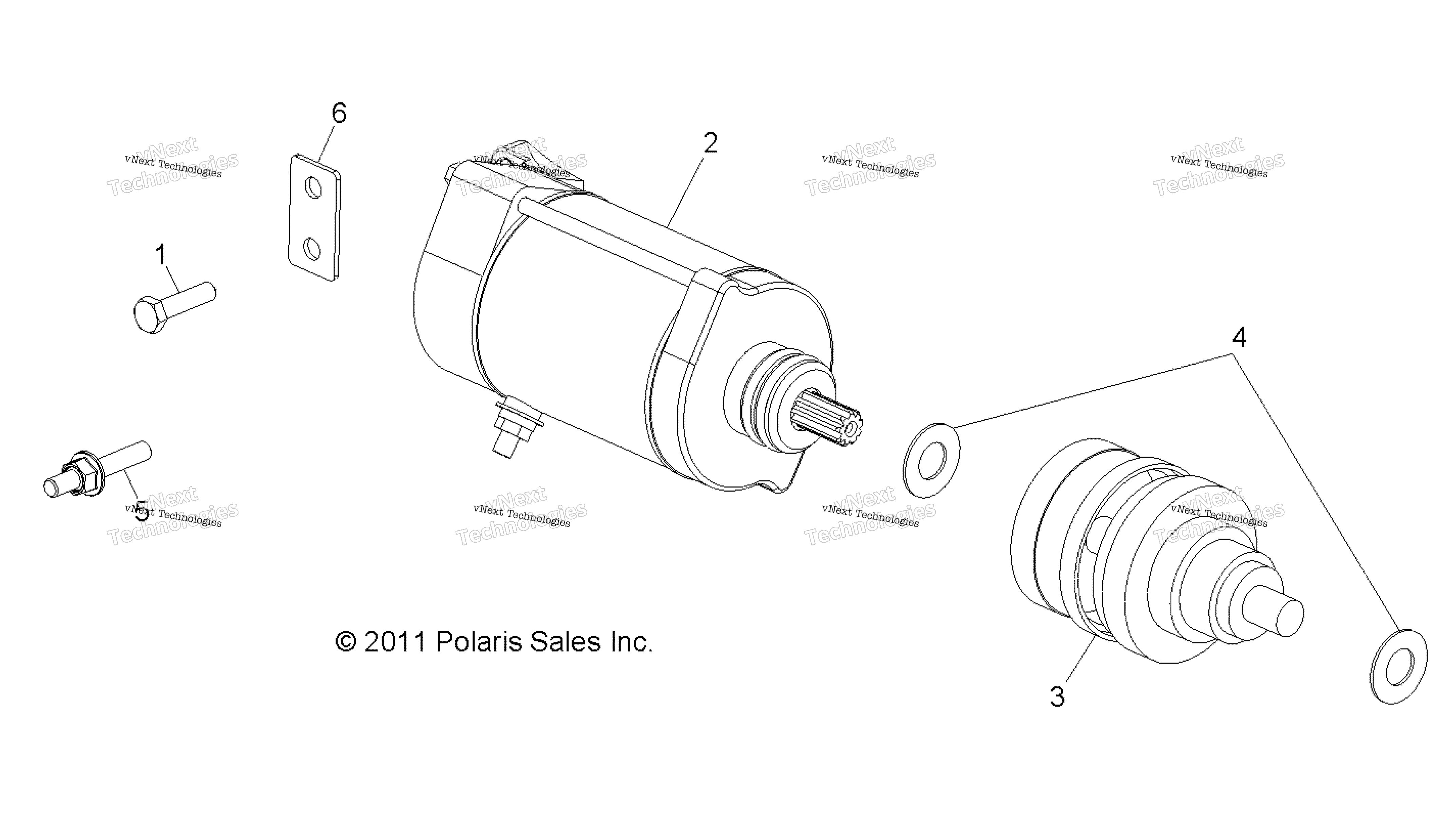 двигатель Starting Motor