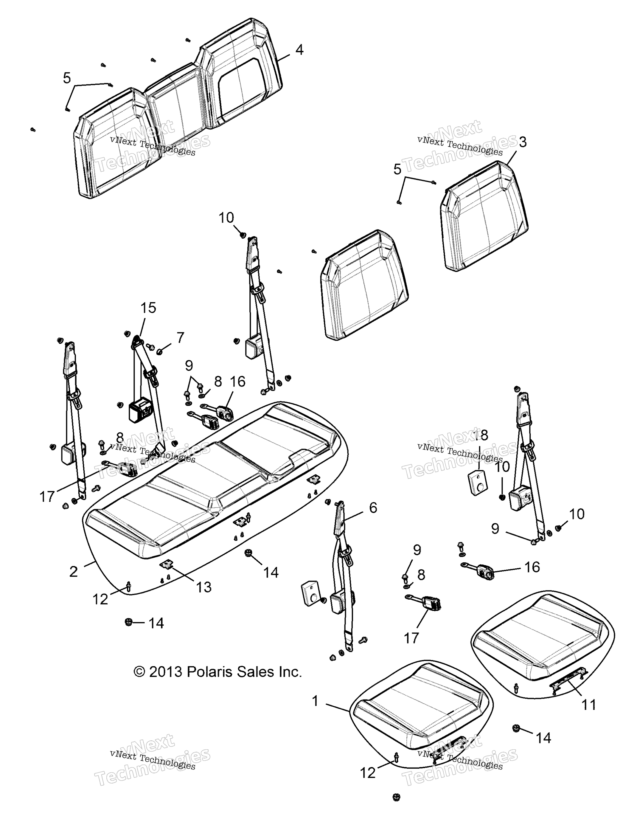 Body, Seat, Bench R14wh88aa / Aac / Ararc / 9Eac / 9Eacc