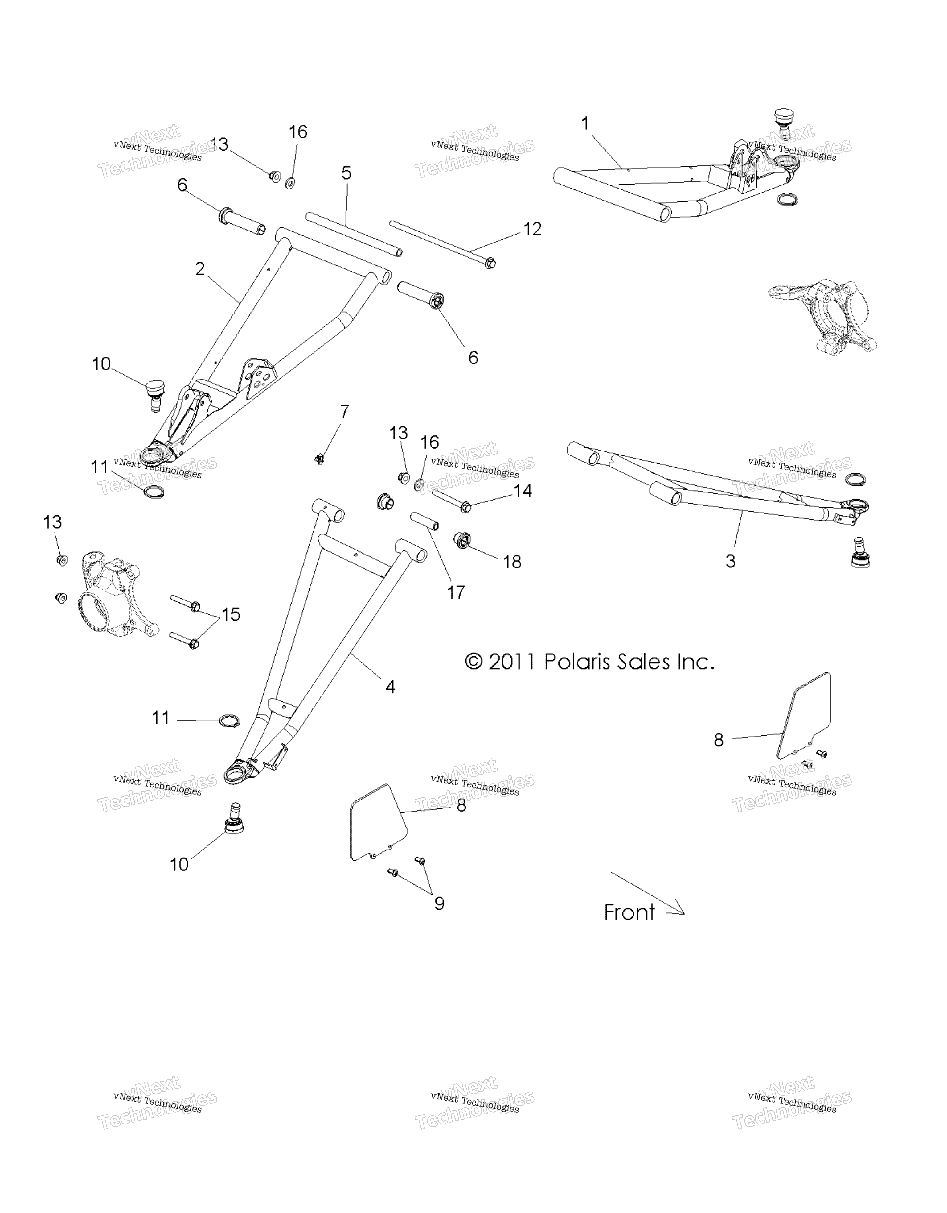 Подвеска, передняя Control Arms