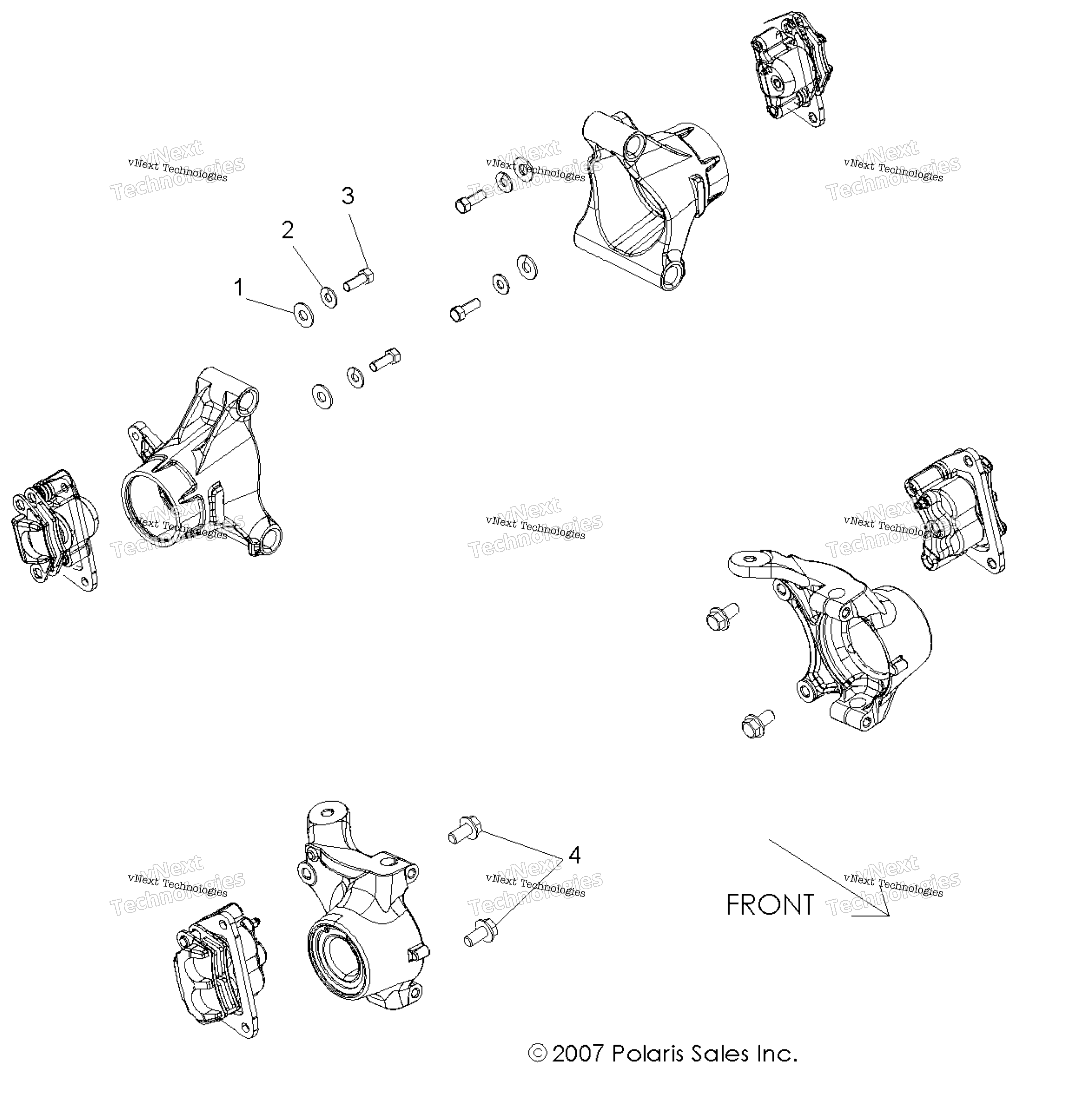 Brakes, Caliper крепление