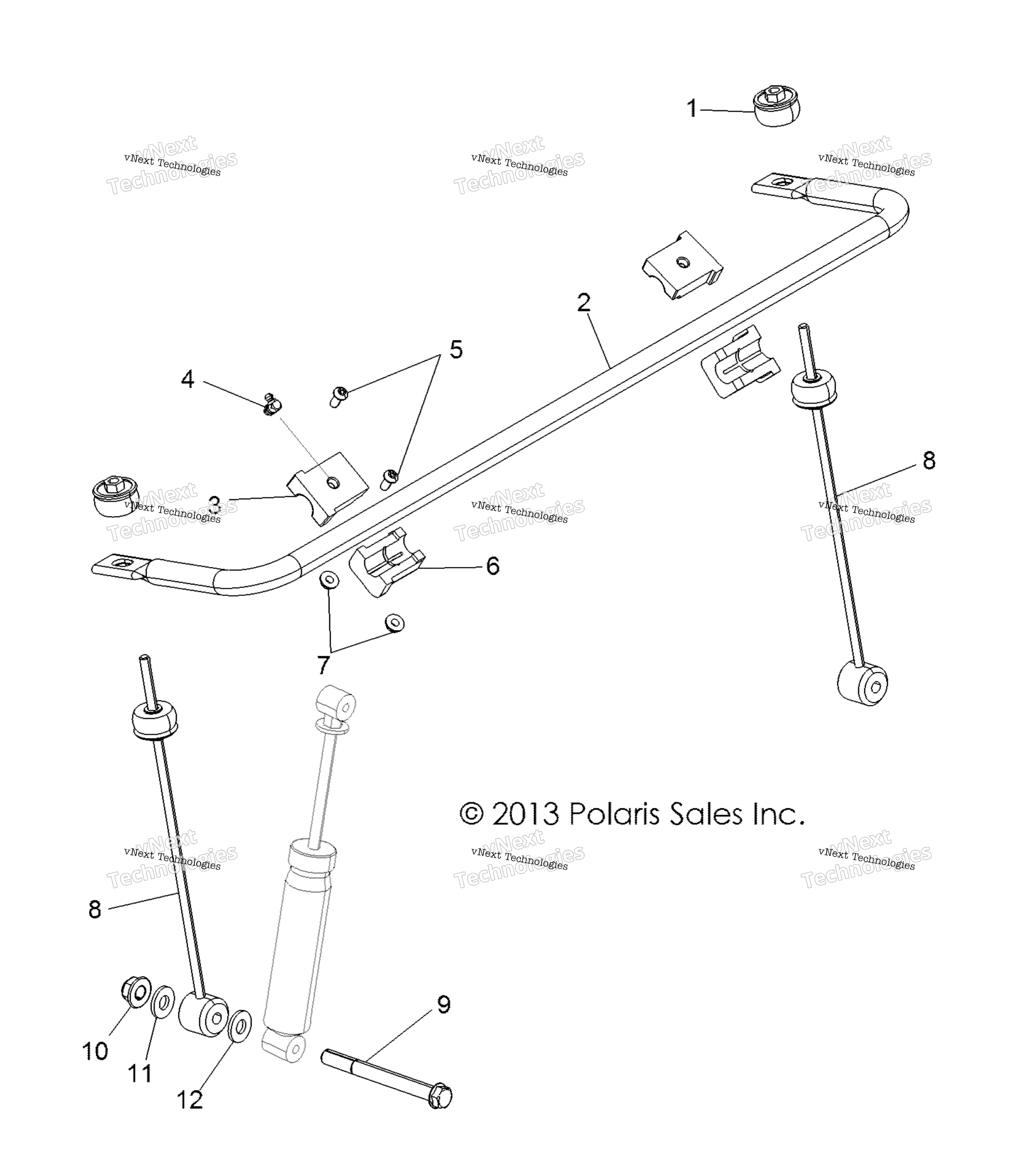 Suspension, Stabilizer Bar, передний