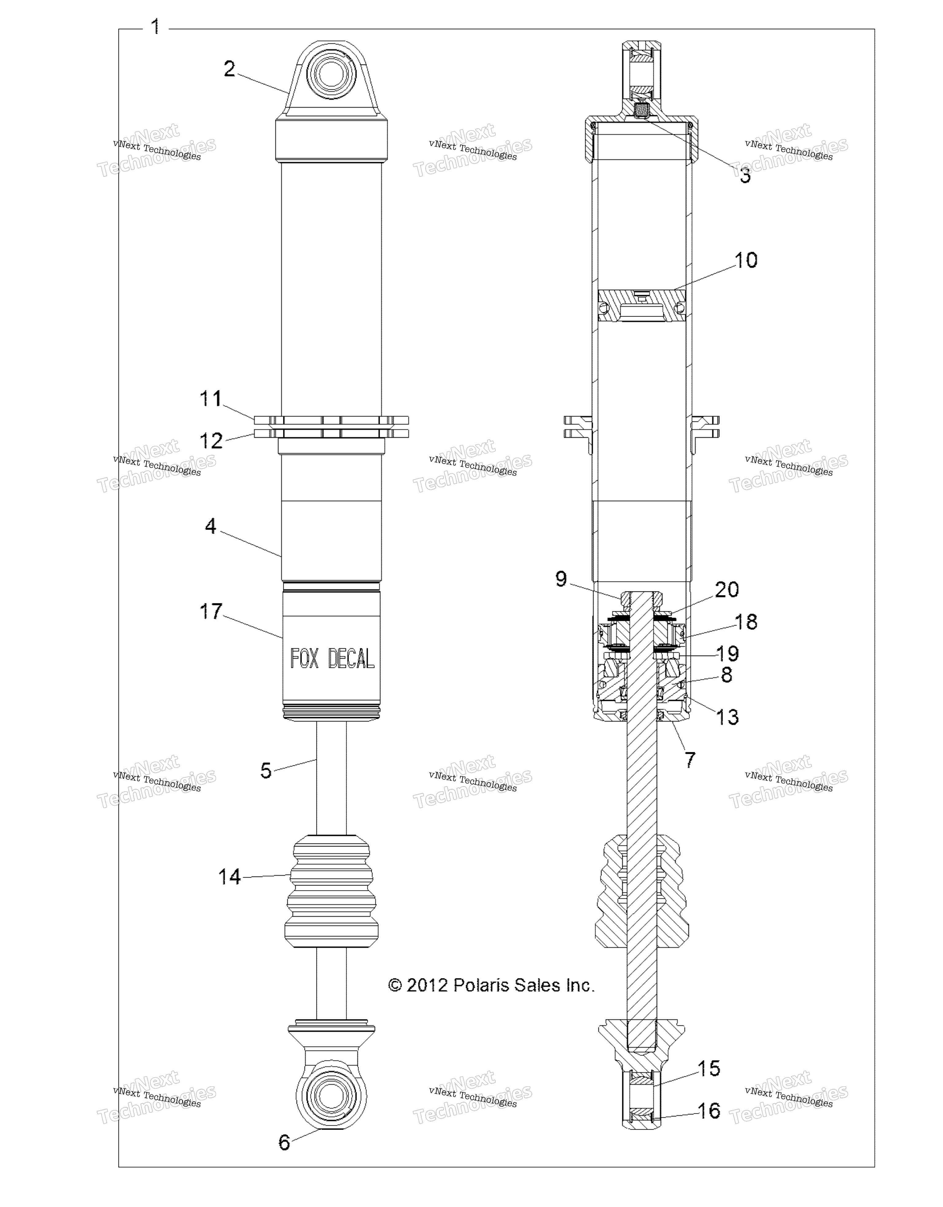 Подвеска, задний амортизатор R13xe76ad