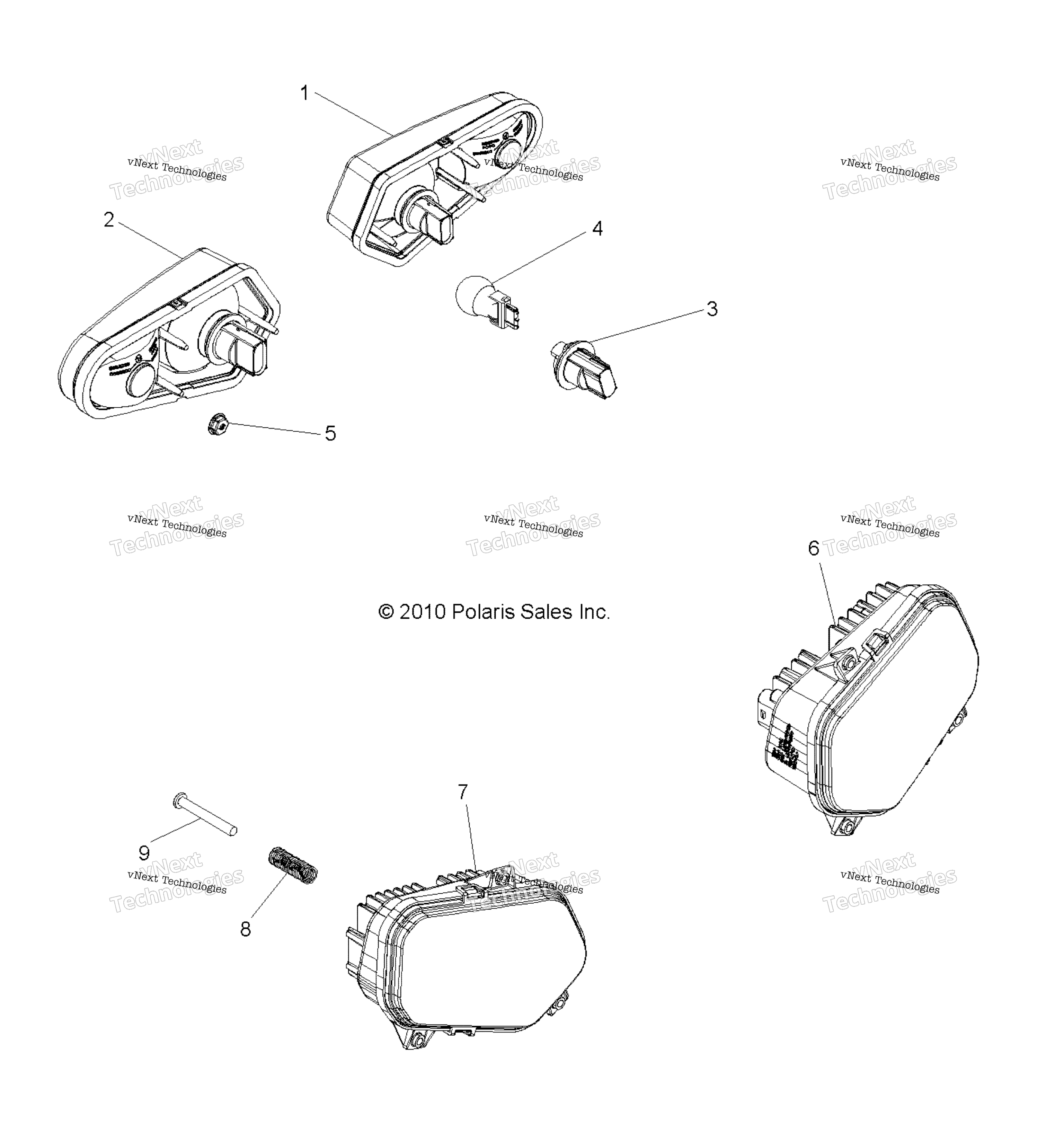 Electrical, Headlights, Taillights и Bulbs