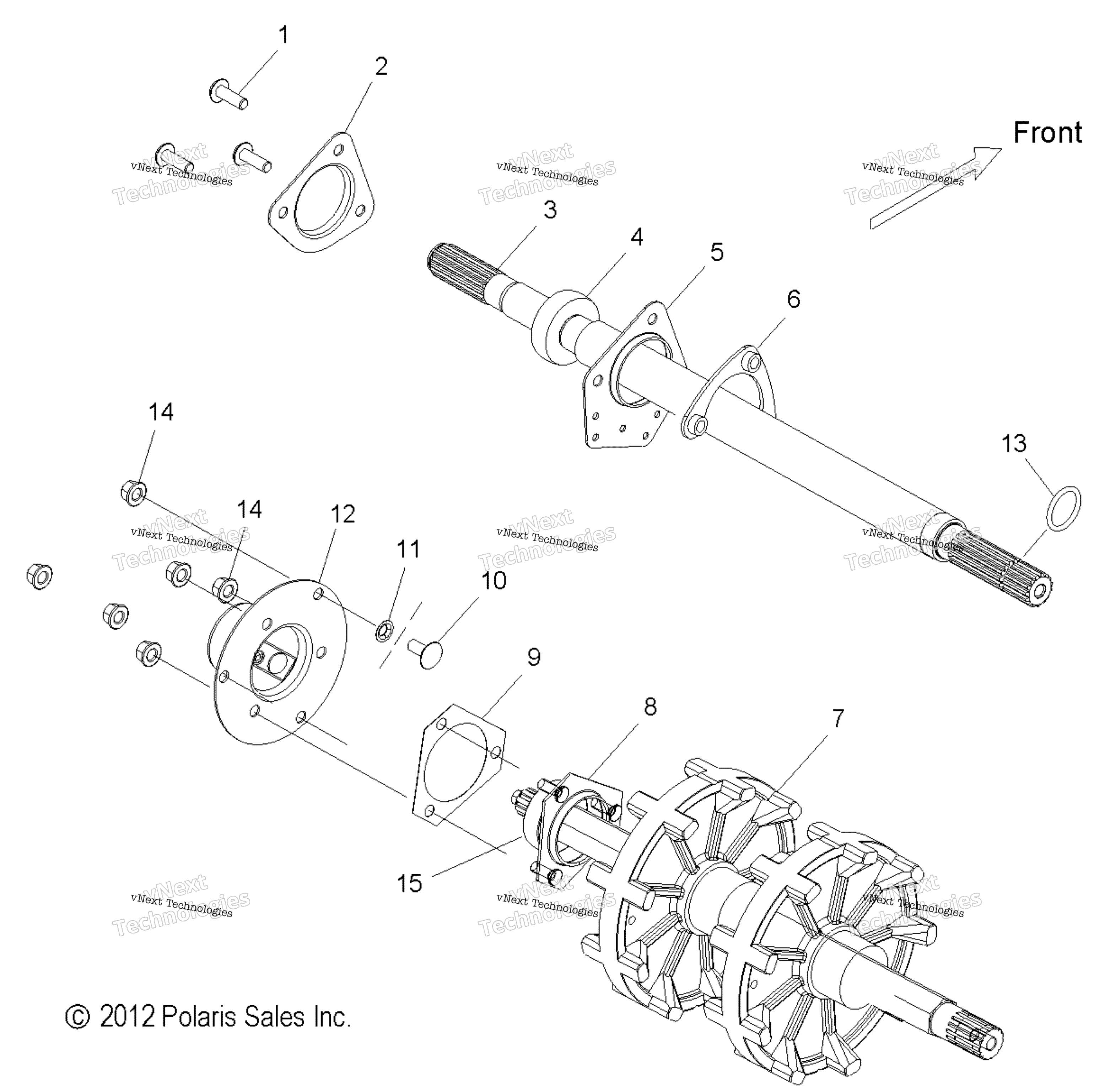 Привод Train, Jackshaft & Driveshaft