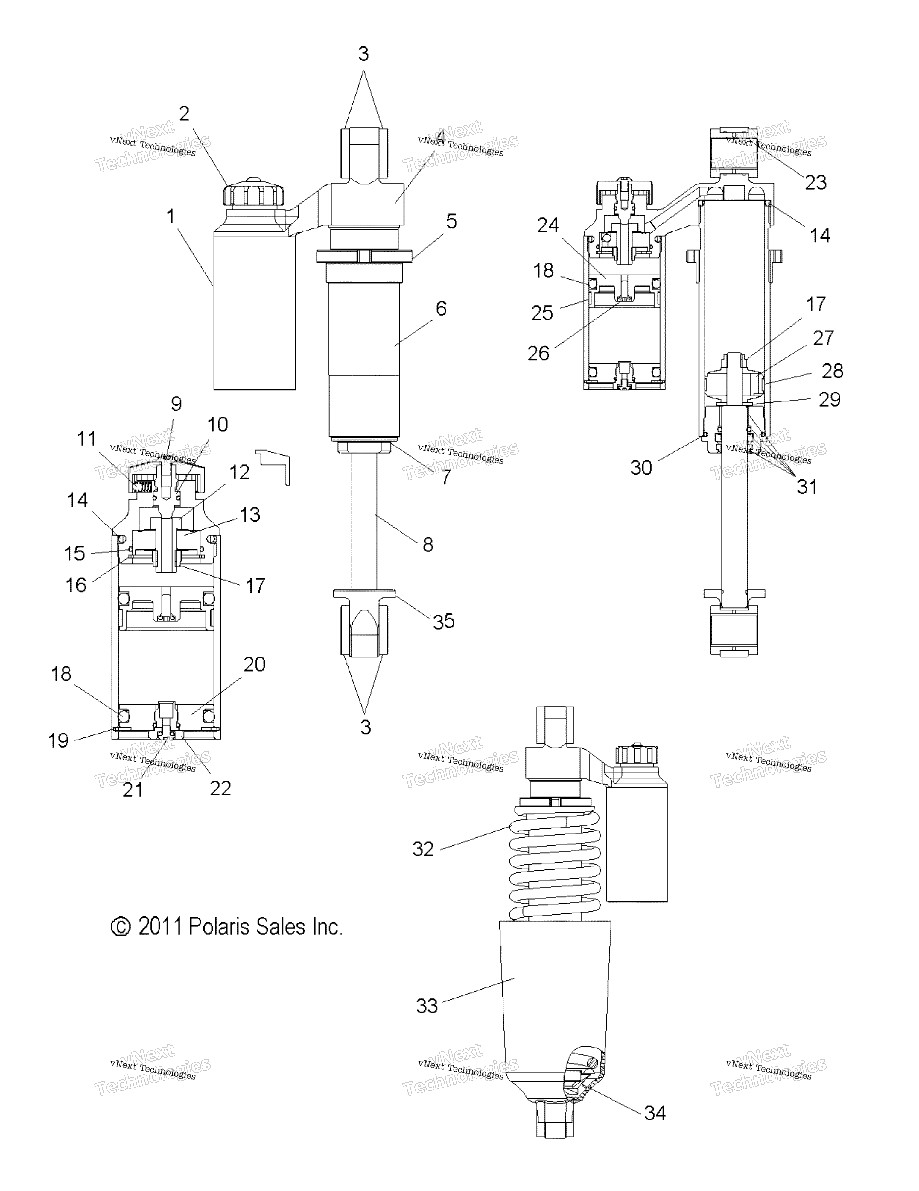 Suspension, Shock, передний