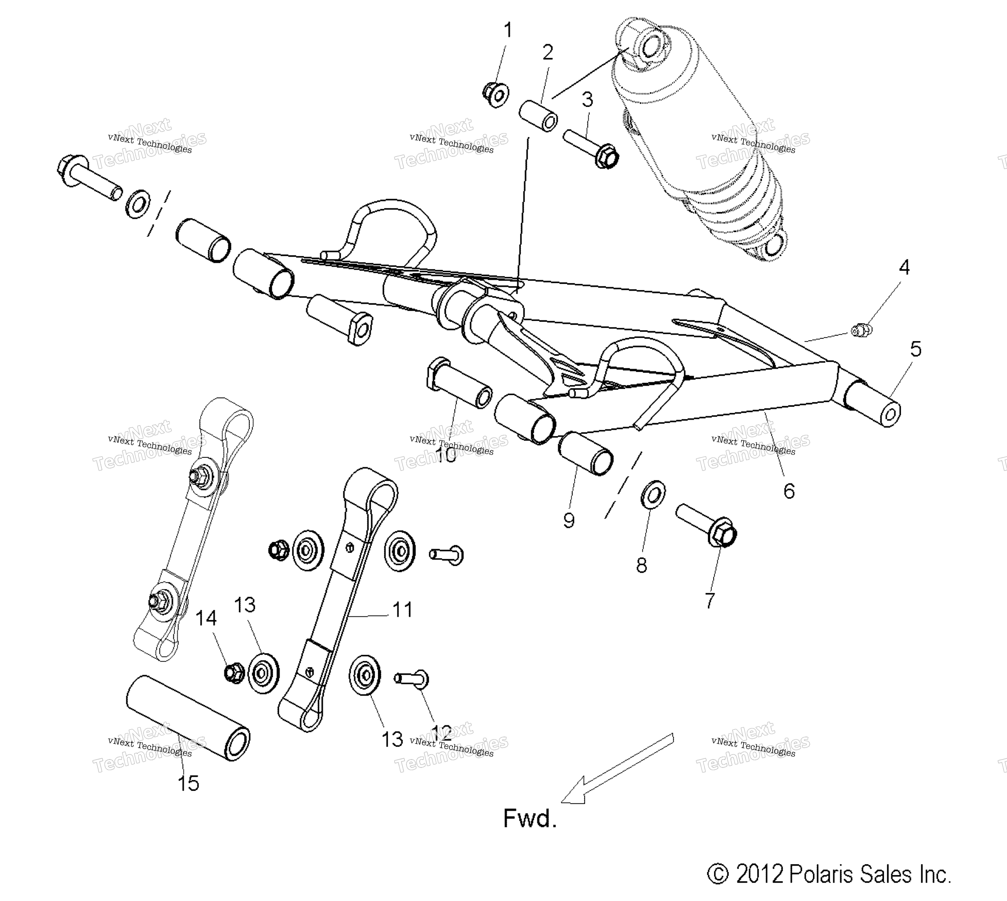 Suspension, Torque Arm, передний All Options