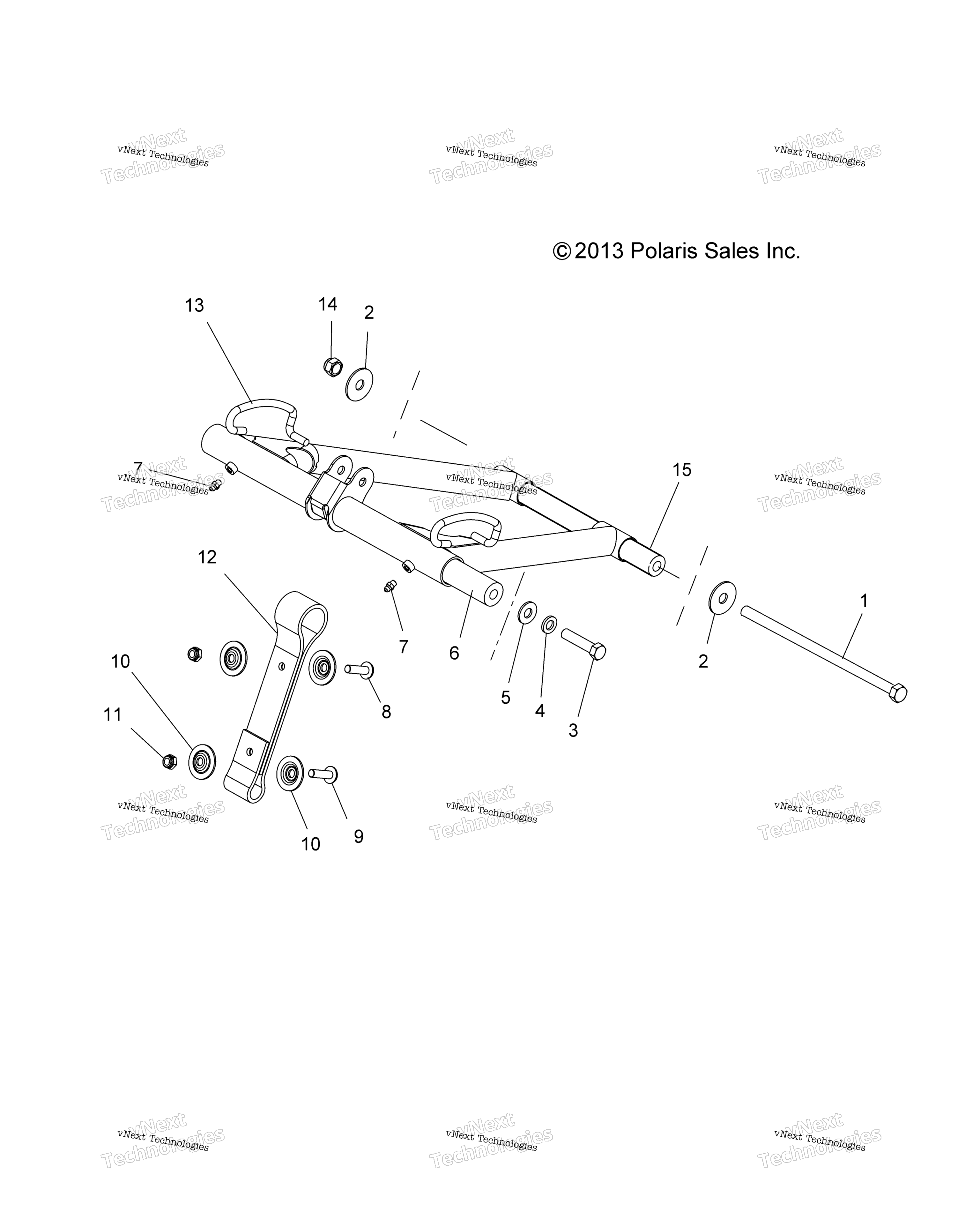 Suspension, Torque Arm, передний All Options