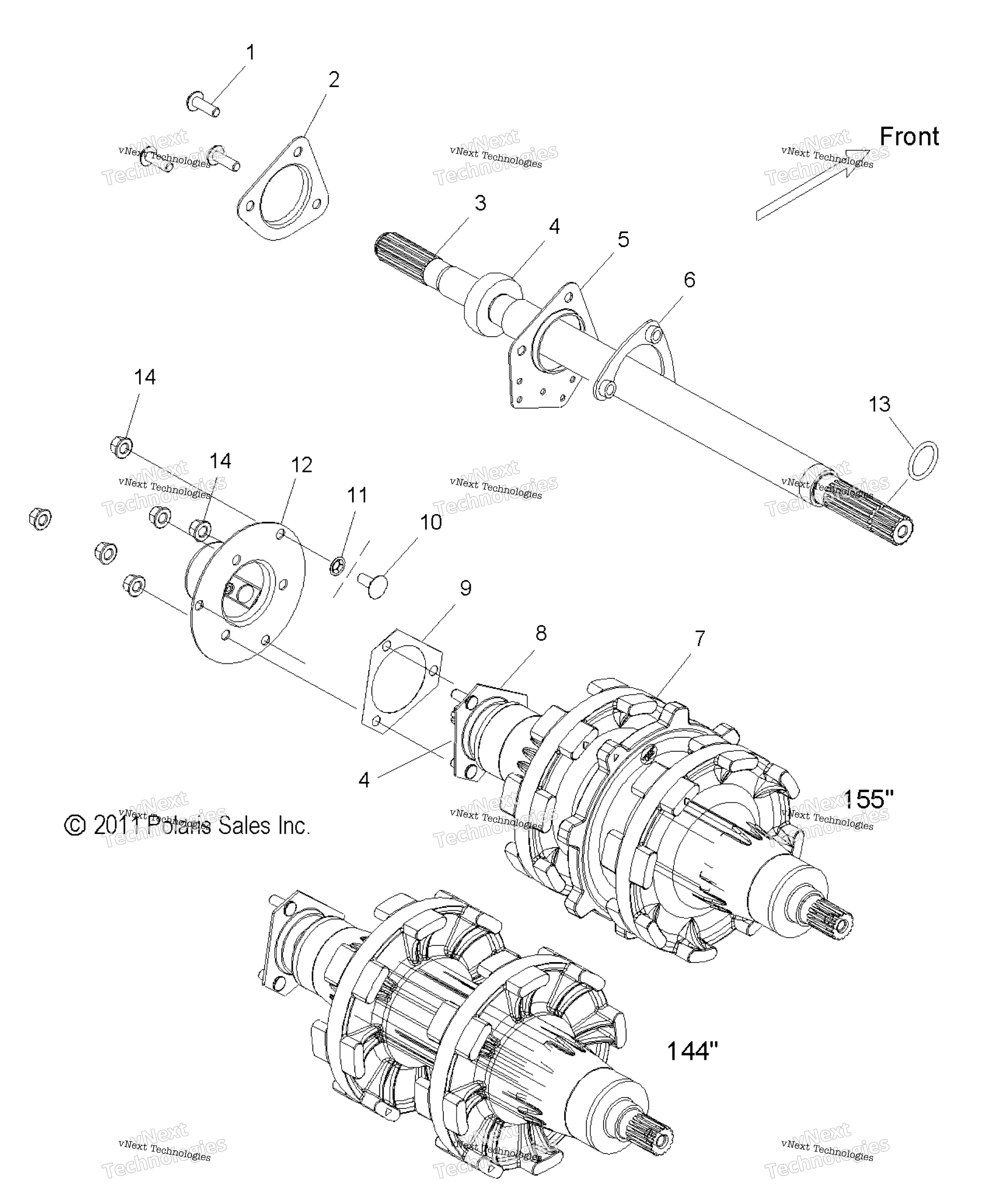 Привод Train, Jackshaft & Driveshaft All Options