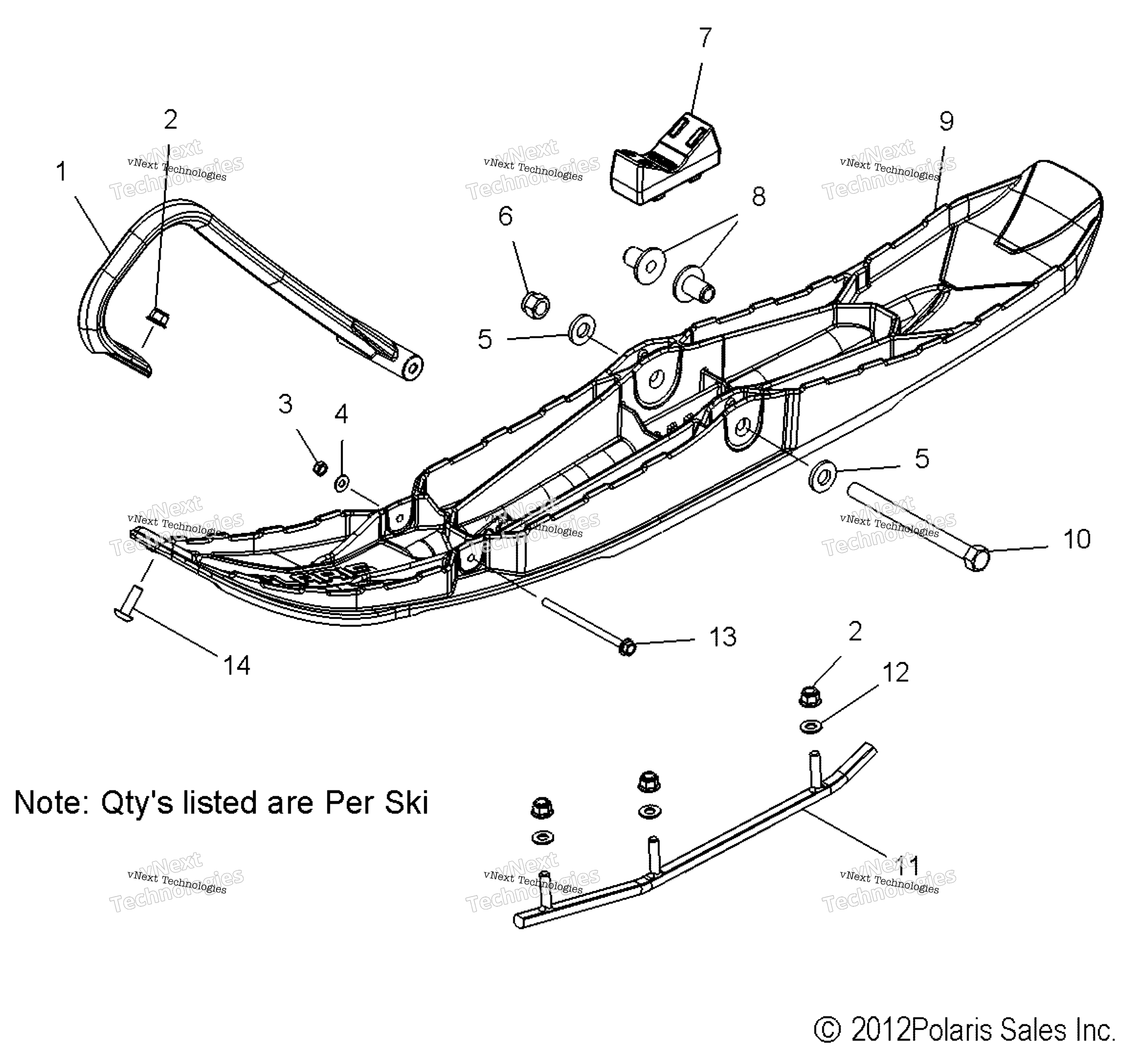 Steering, Ski Asm. All опции