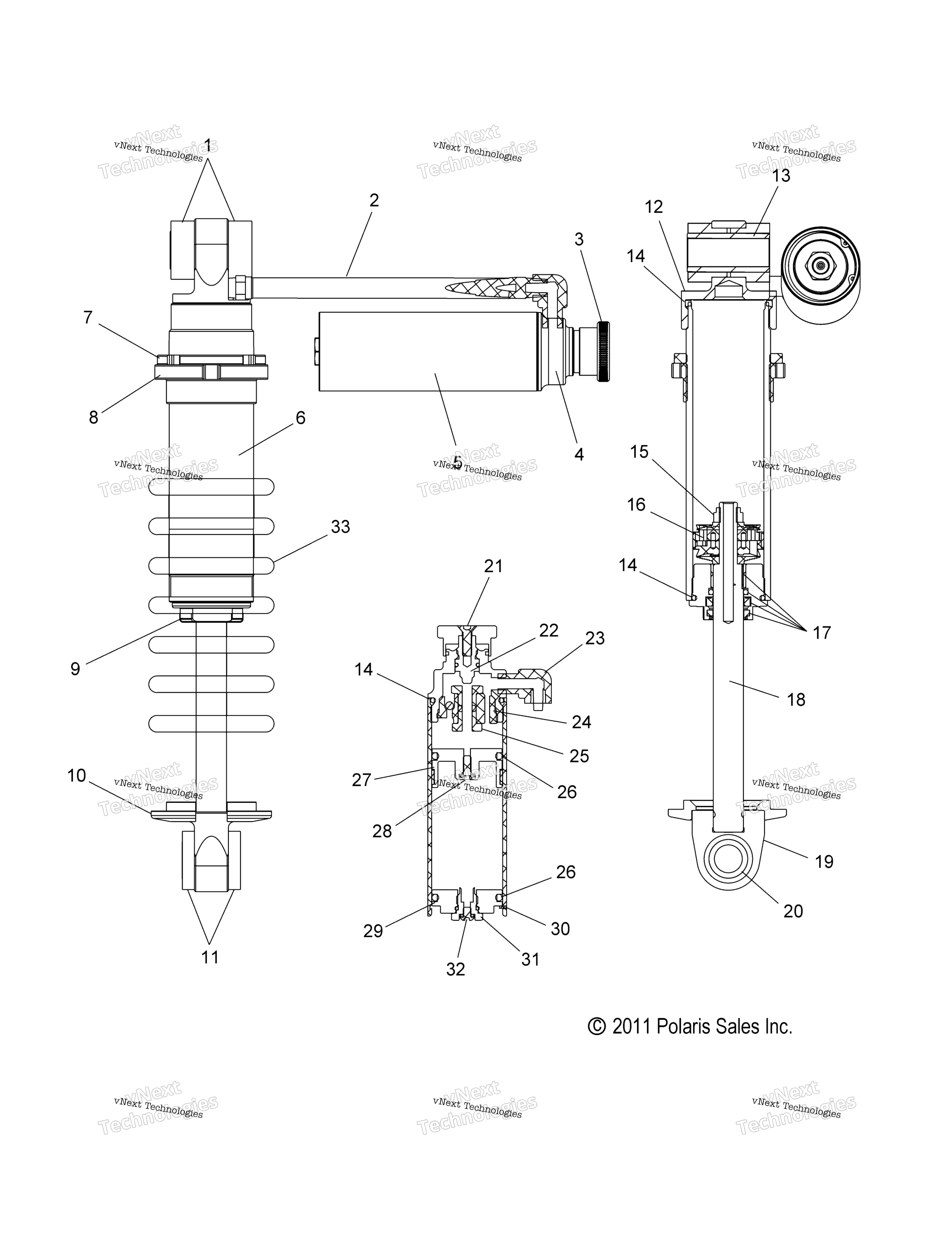 Suspension, Shock, передний Track