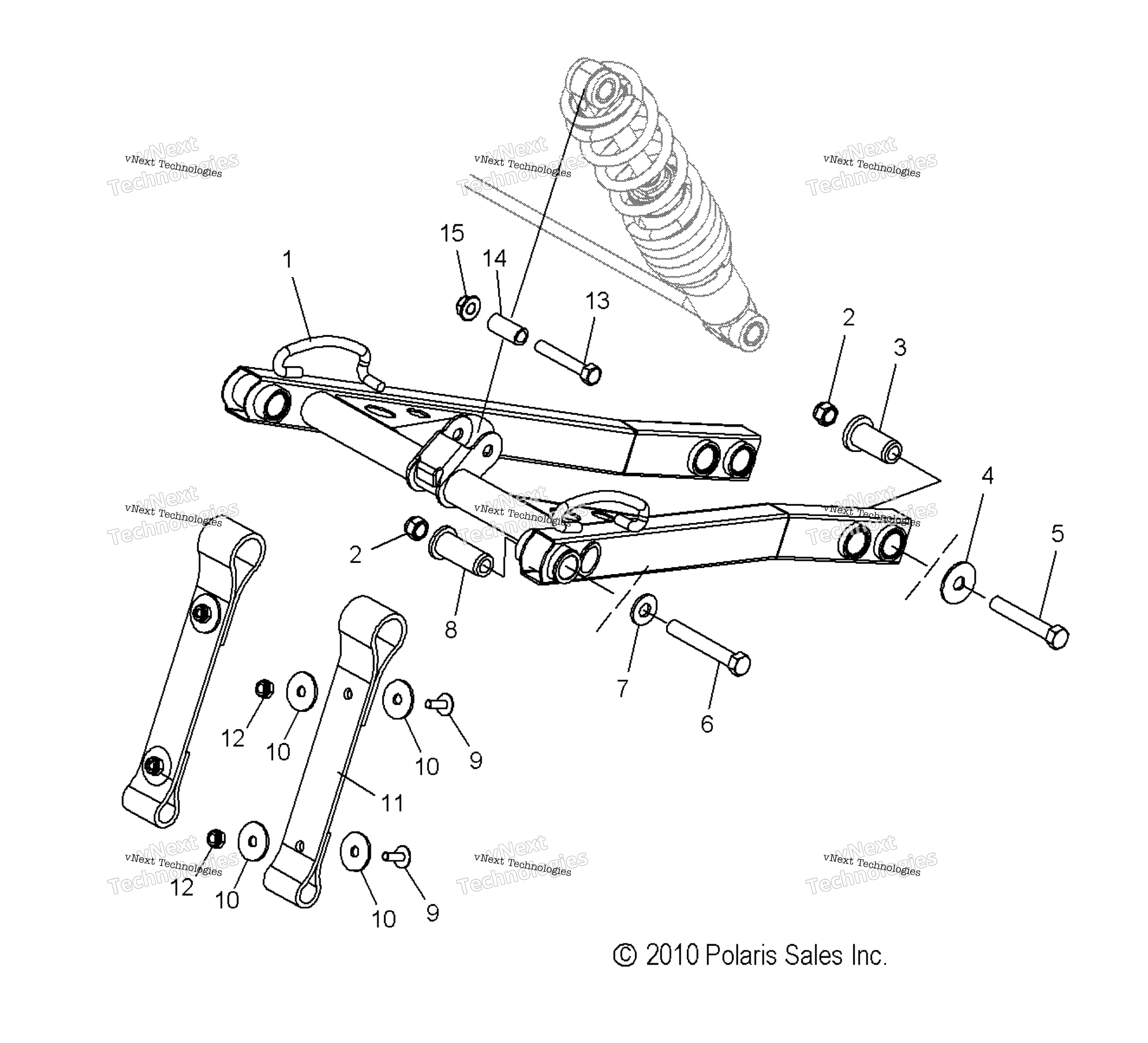 Suspension, Torque Arm, передний